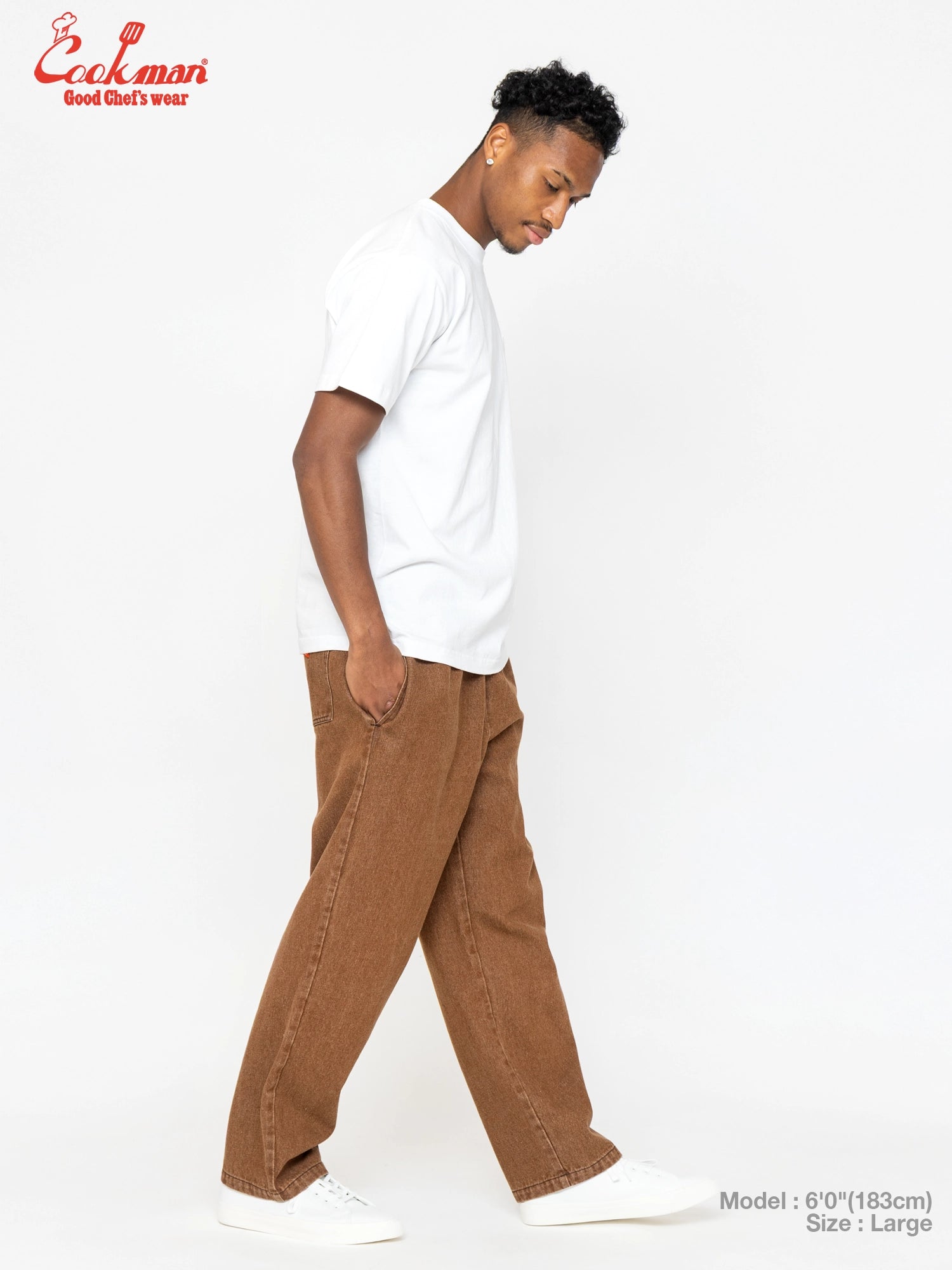 Chef Pants Semiwide - Denim : Brown