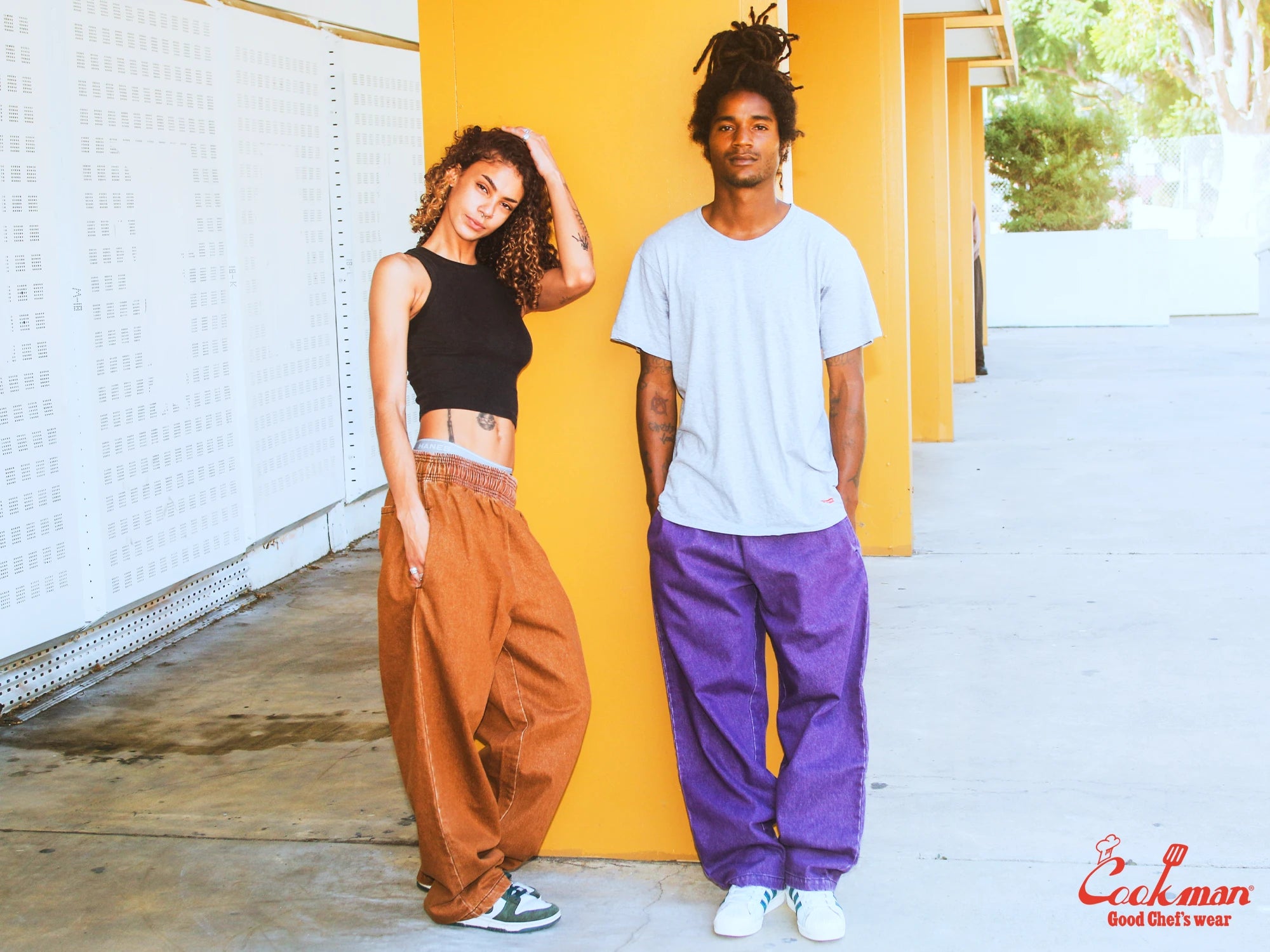 Chef Pants Semiwide - Denim : Brown