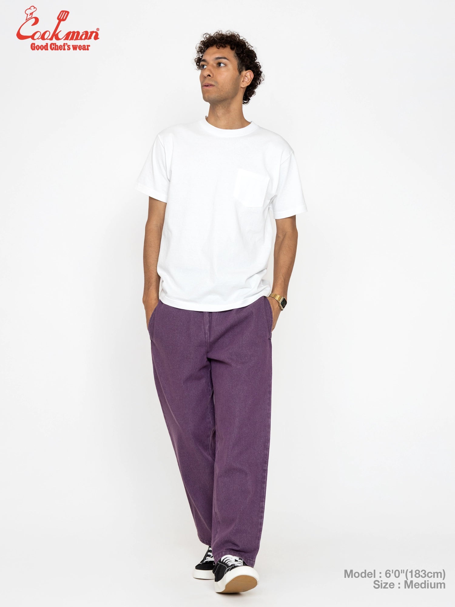 Cookman Chef Pants Semiwide - Denim : Purple
