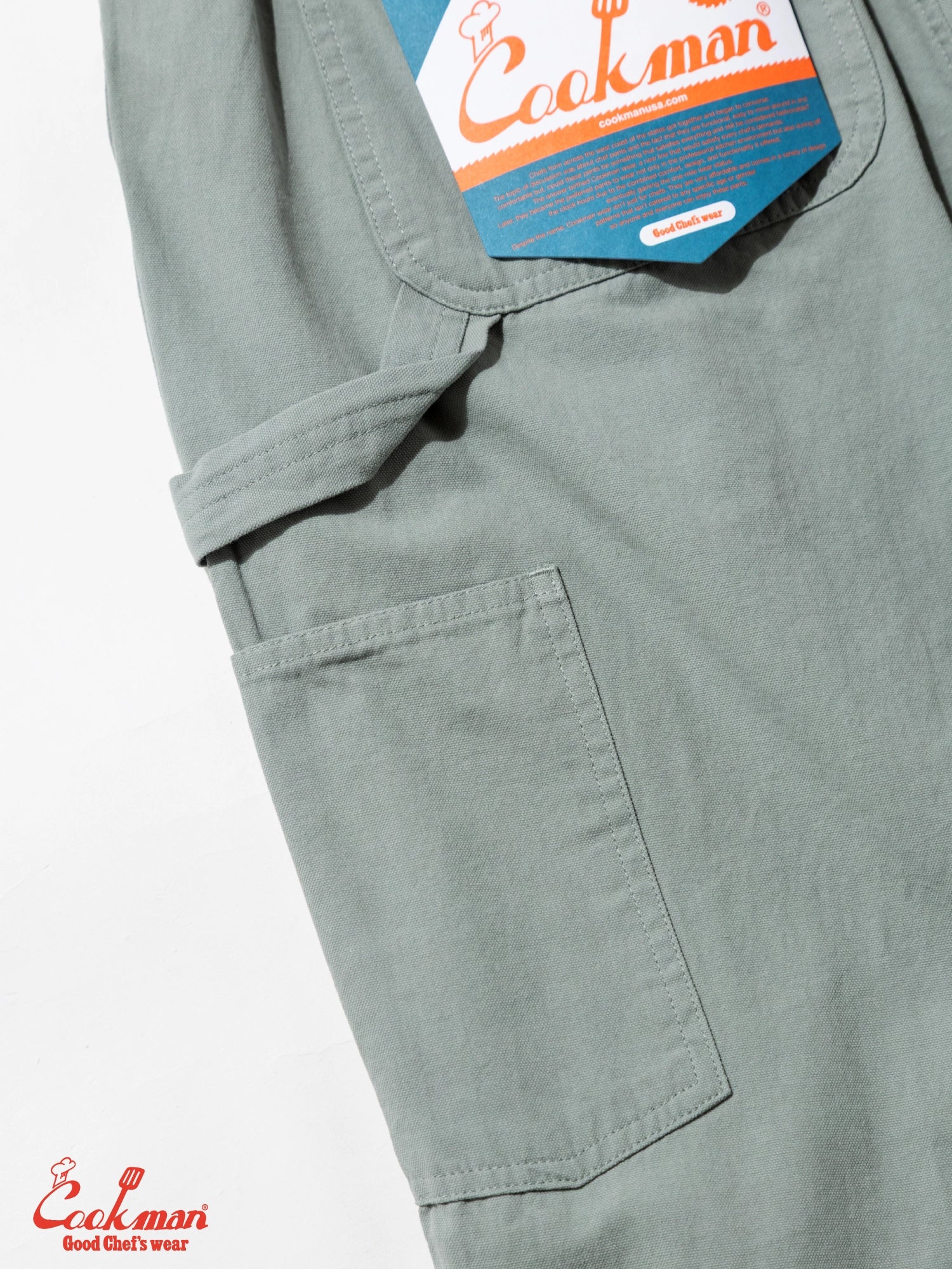 Cookman Carpenter's Pants : Canvas - Still Water