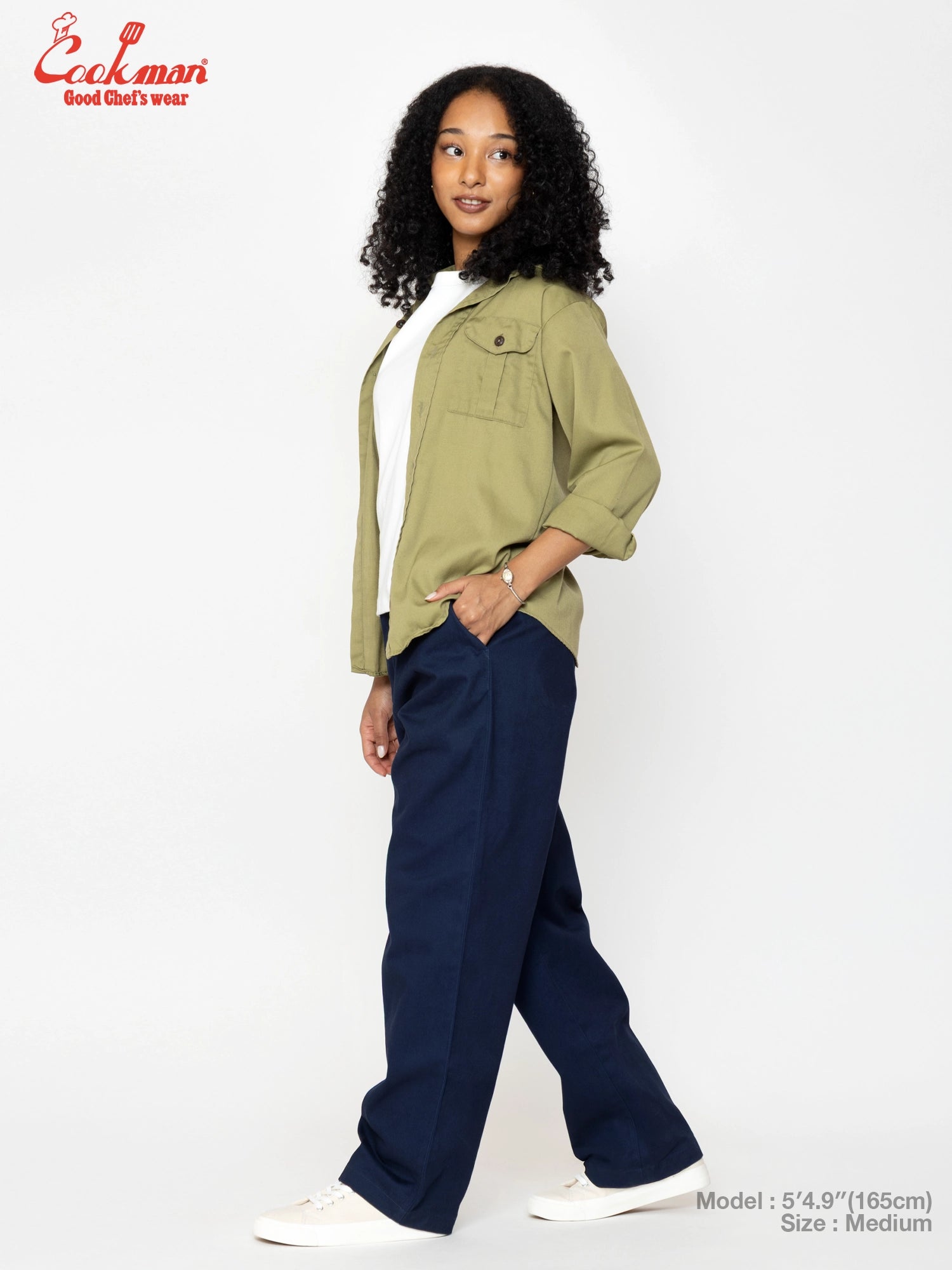 Cookman Heritage Wide Pants Heavy Twill - Navy