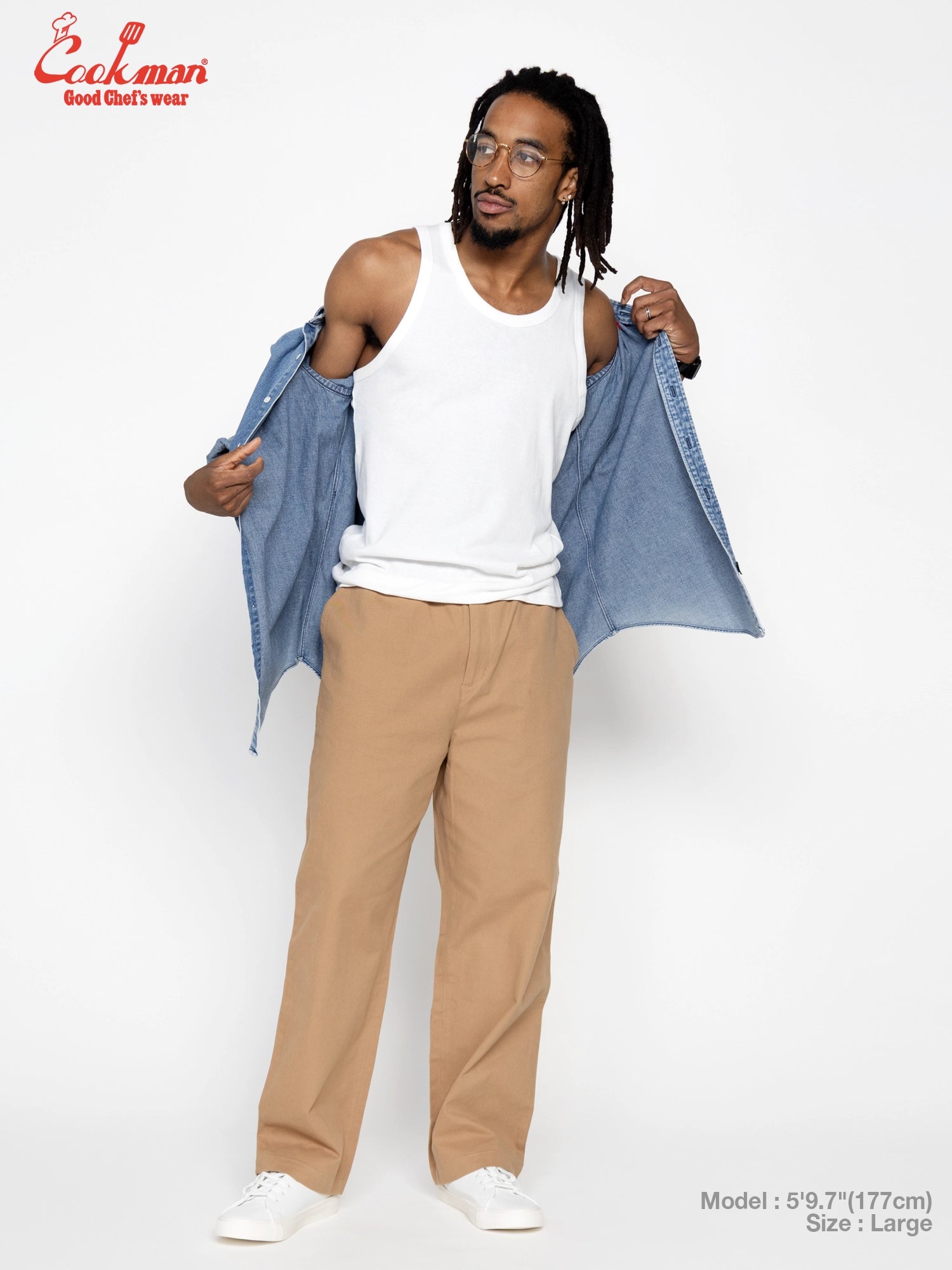 Cookman Heritage Wide Pants Heavy Twill - Beige