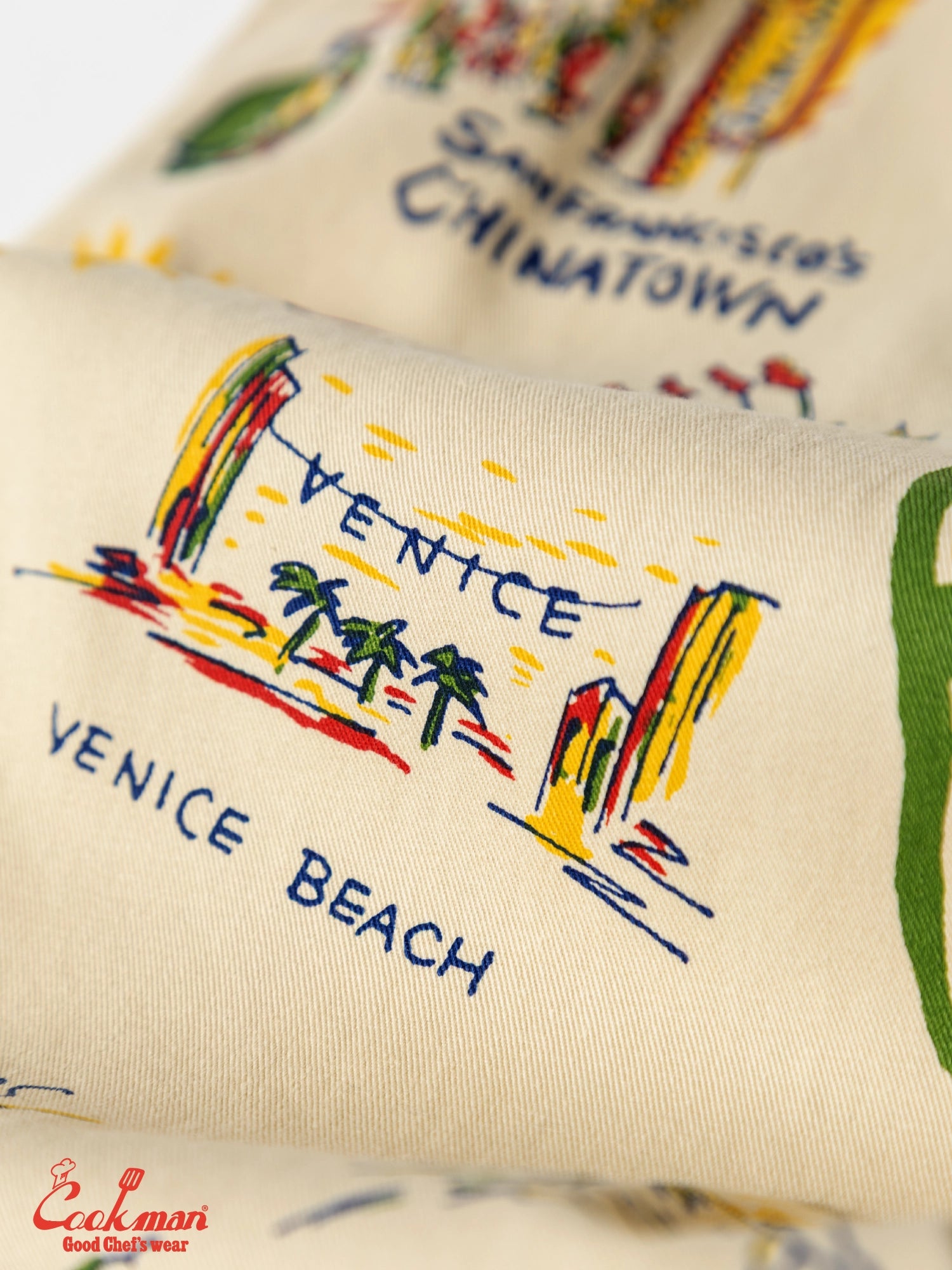 Cookman Chef Pants - Souvenir Map California