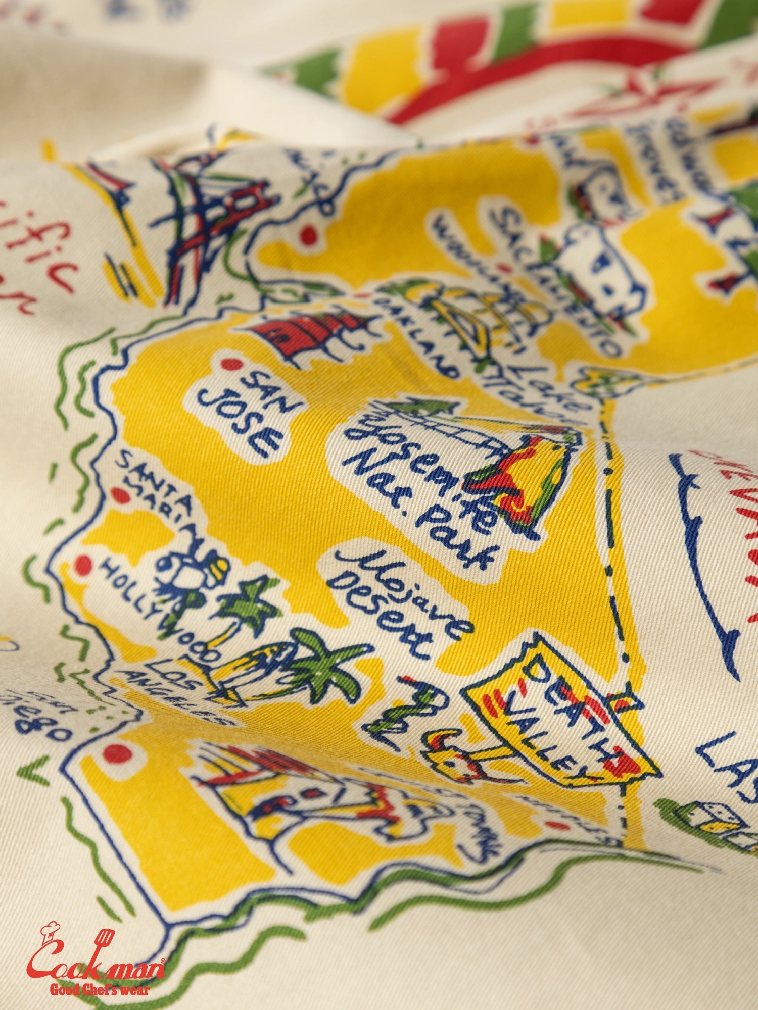 Cookman Chef Pants - Souvenir Map California