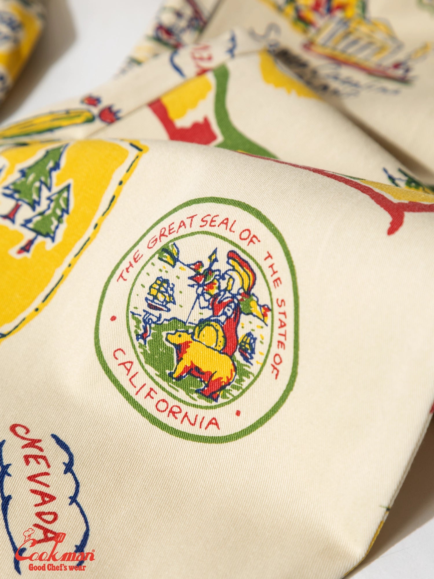 Cookman Chef Pants - Souvenir Map California