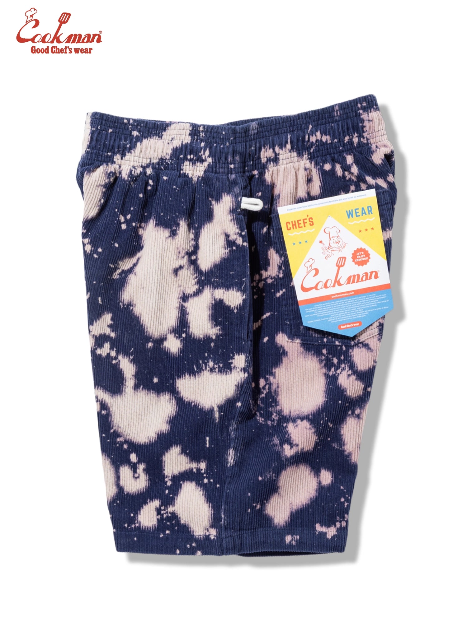 Chef Short Pants - Corduroy Bleach : Navy