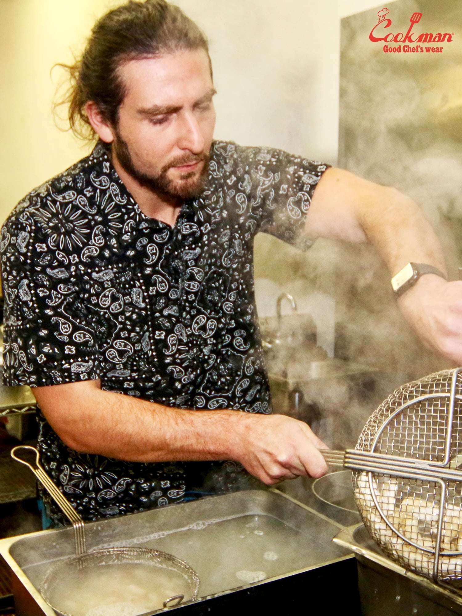 Work Shirts Short Sleeve Light - Paisley : Black