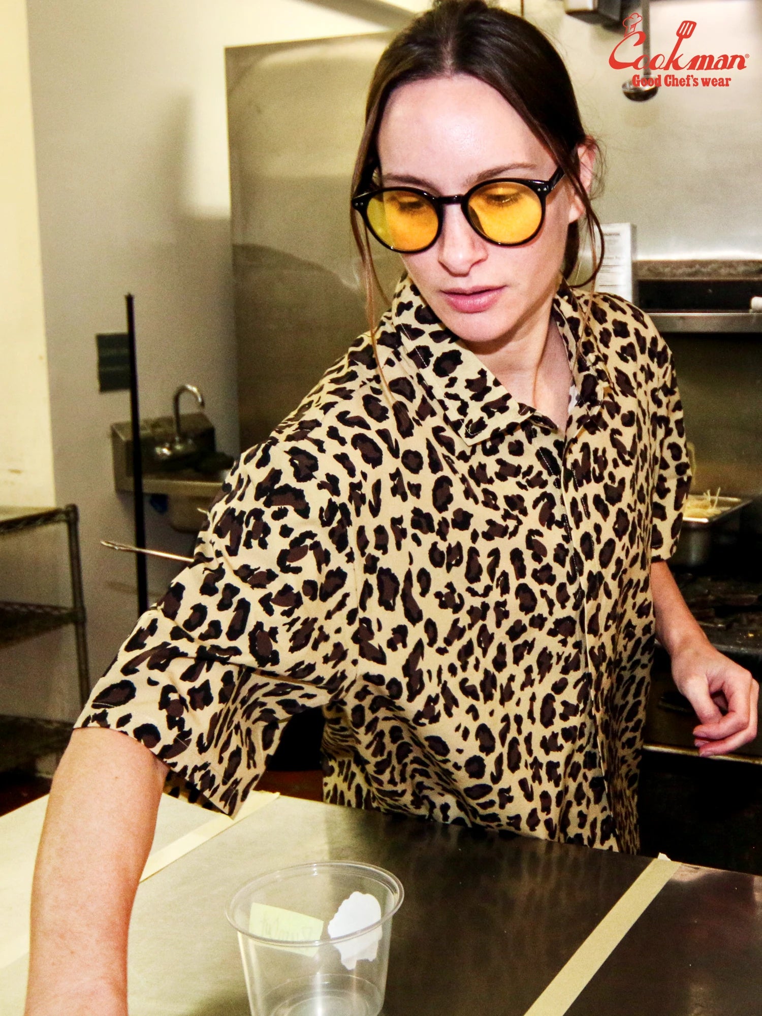 Work Shirts Short Sleeve Light - Leopard : Beige