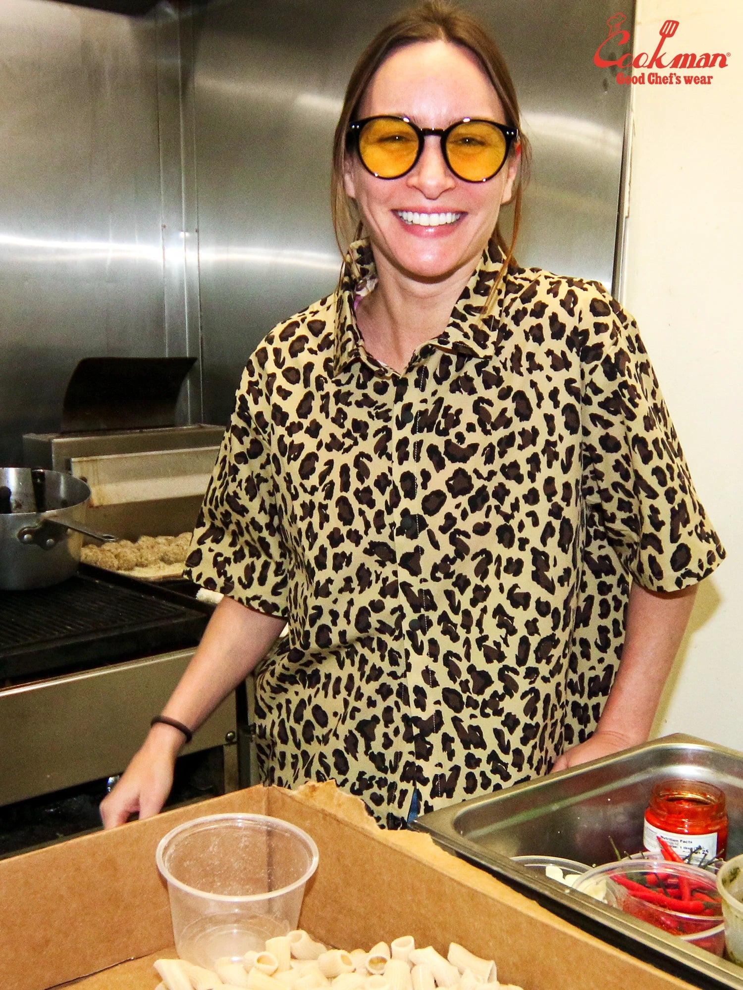 Work Shirts Short Sleeve Light - Leopard : Beige