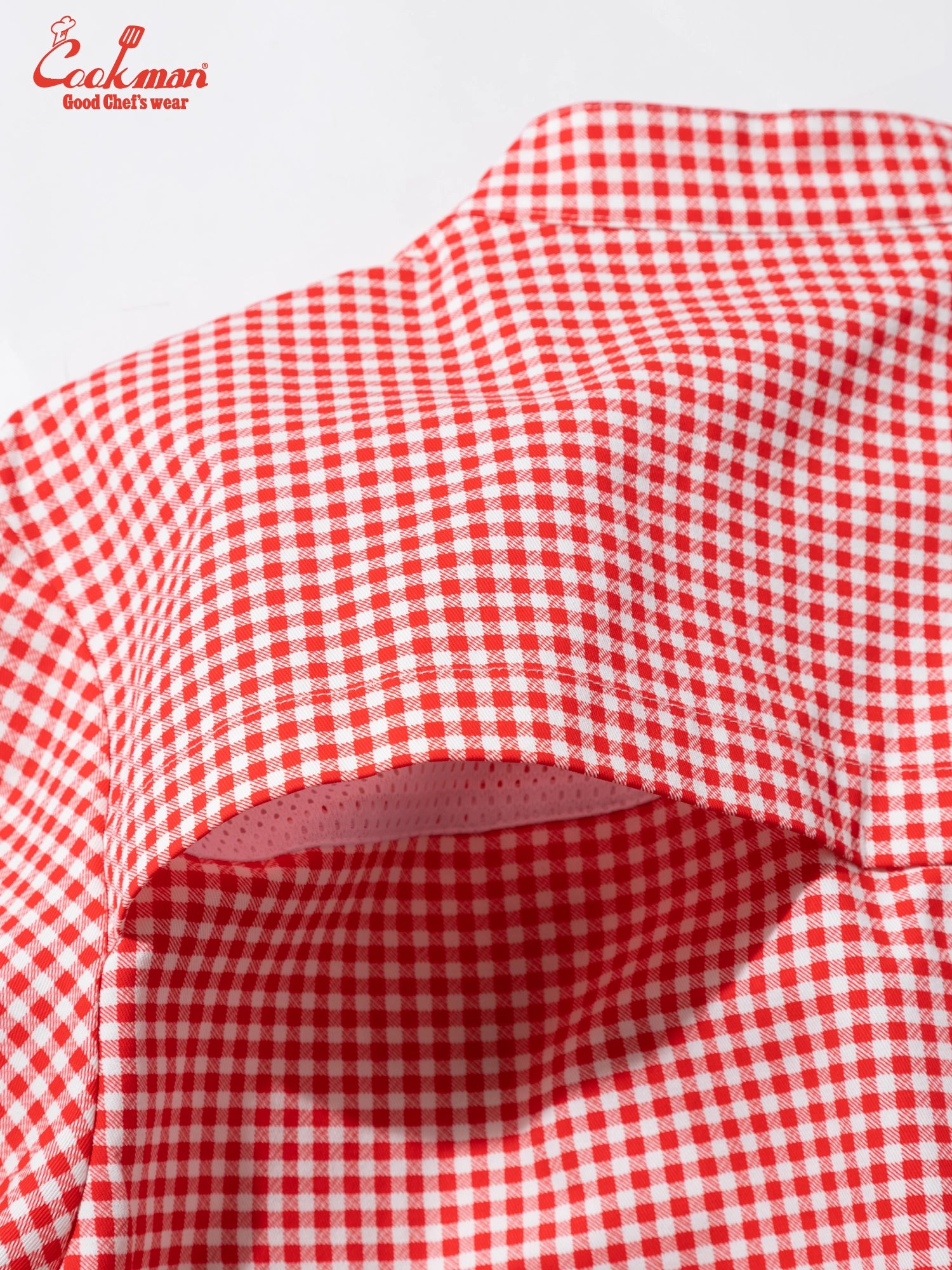 Cookman Chef Coat Long Sleeve Vented - Gingham : Red