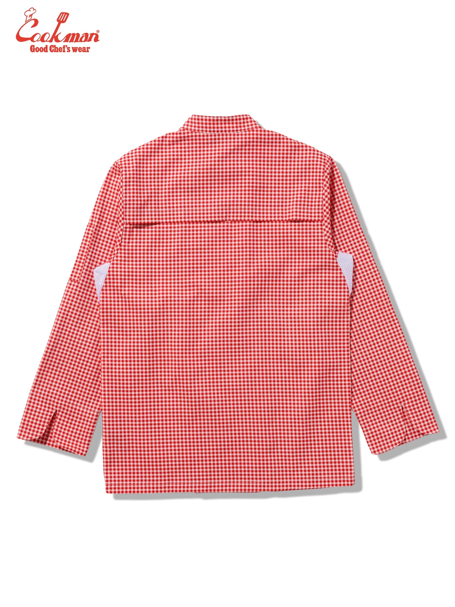 Cookman Chef Coat Long Sleeve Vented - Gingham : Red
