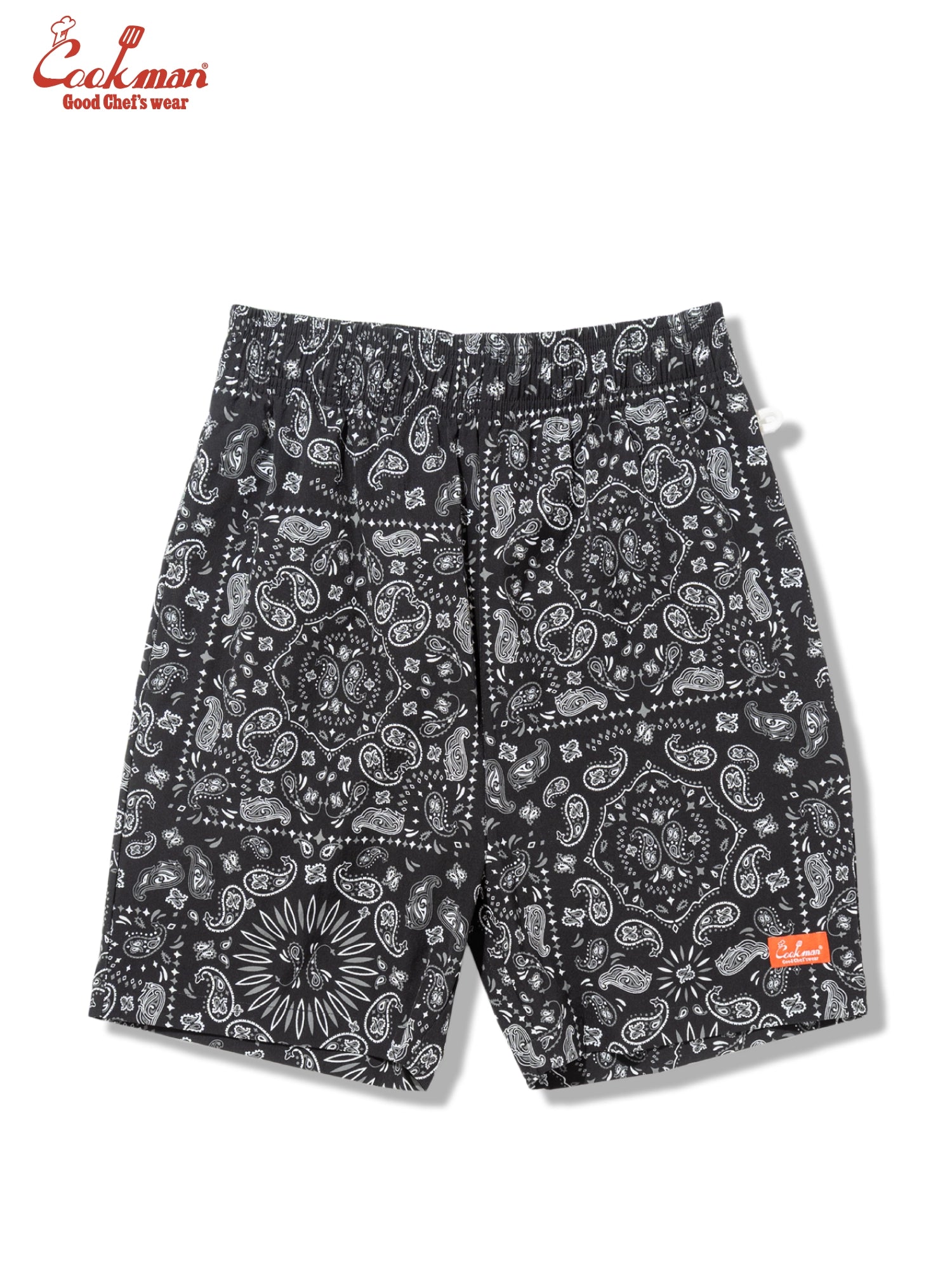 Chef Short Pants Light - Paisley : Black