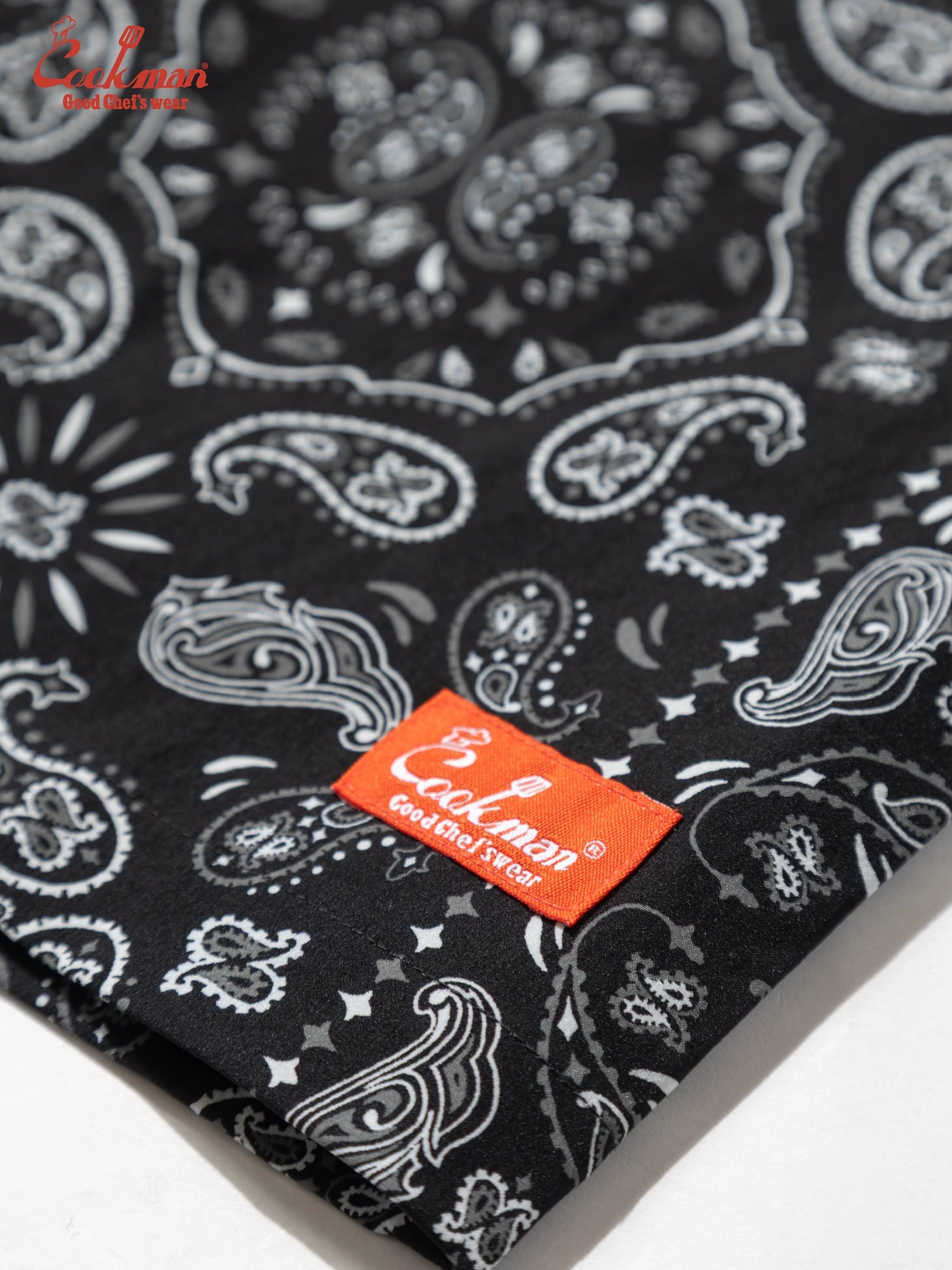 Chef Short Pants Light - Paisley : Black