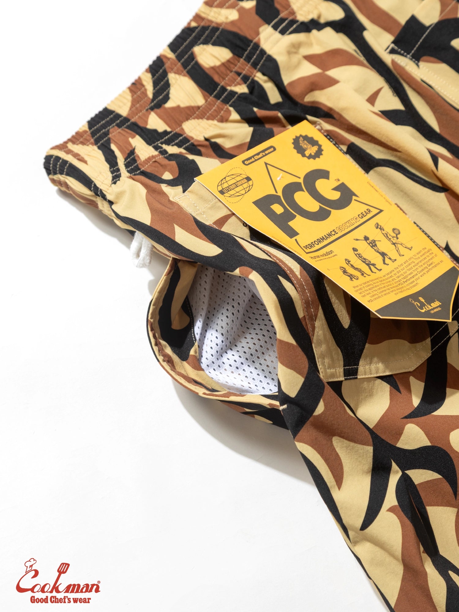 Chef Short Pants Light - Tribal Camo : Beige