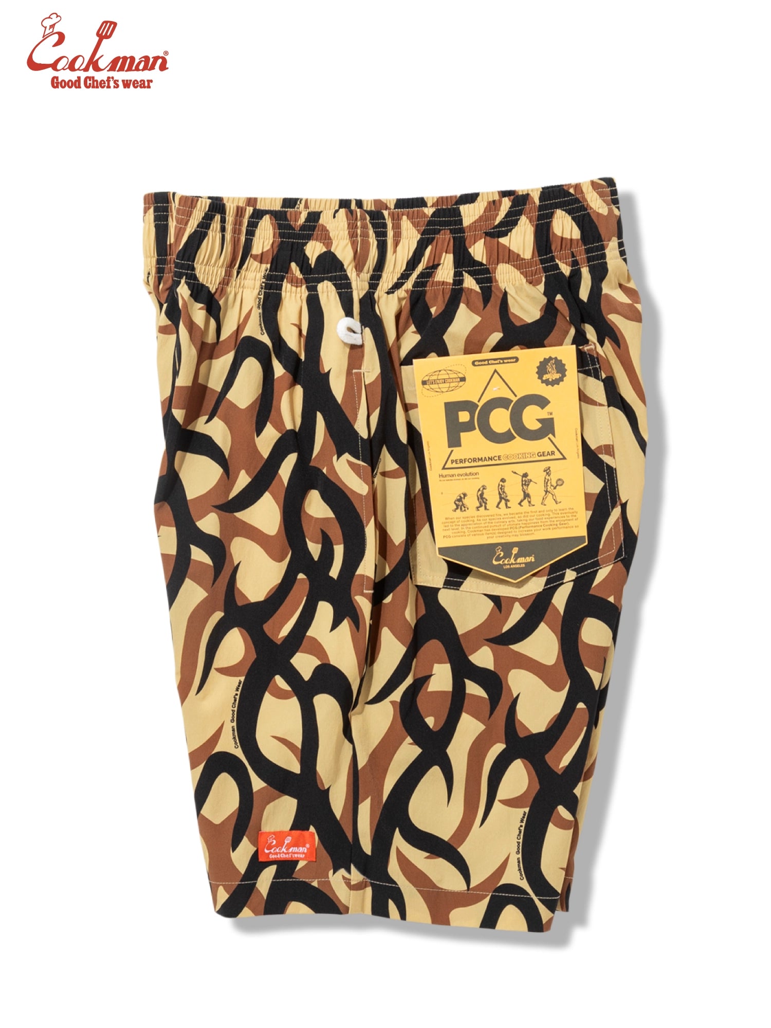 Chef Short Pants Light - Tribal Camo : Beige