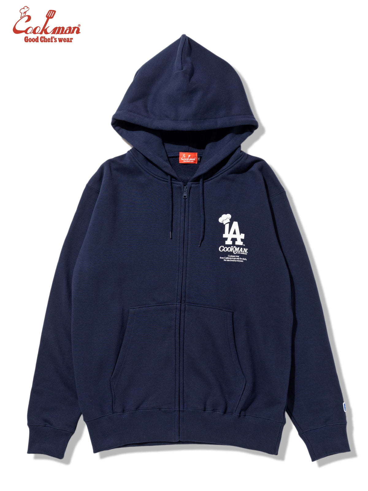 Zip-up Hoodie - Chef Hat LA : Navy