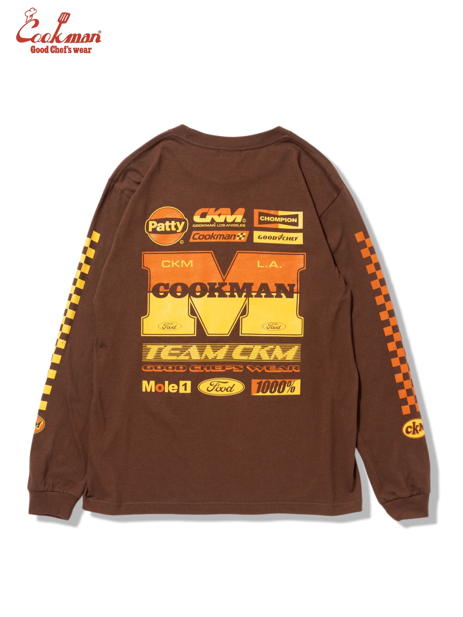 Long Sleeve Tees - Race : Dark Brown