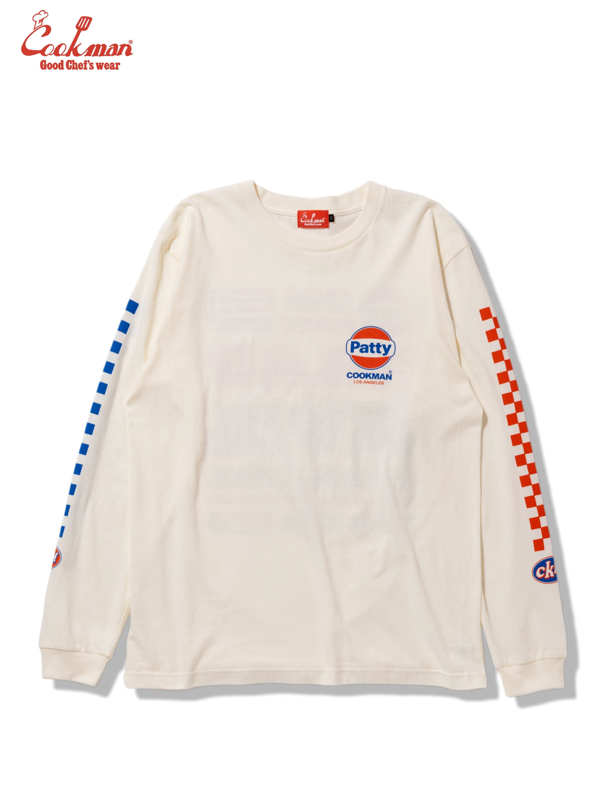Long Sleeve Tees - Race : Off White