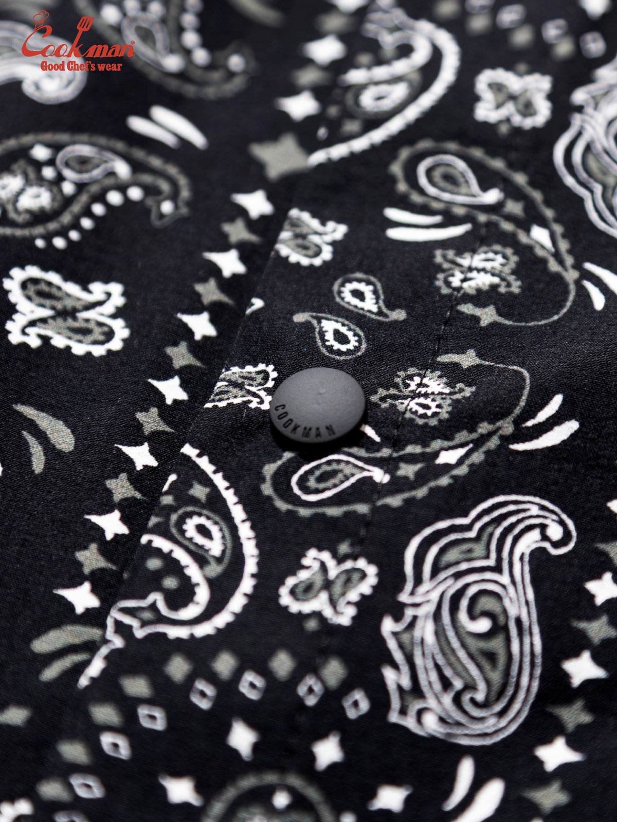 Work Shirts Long Sleeve - Paisley : Black