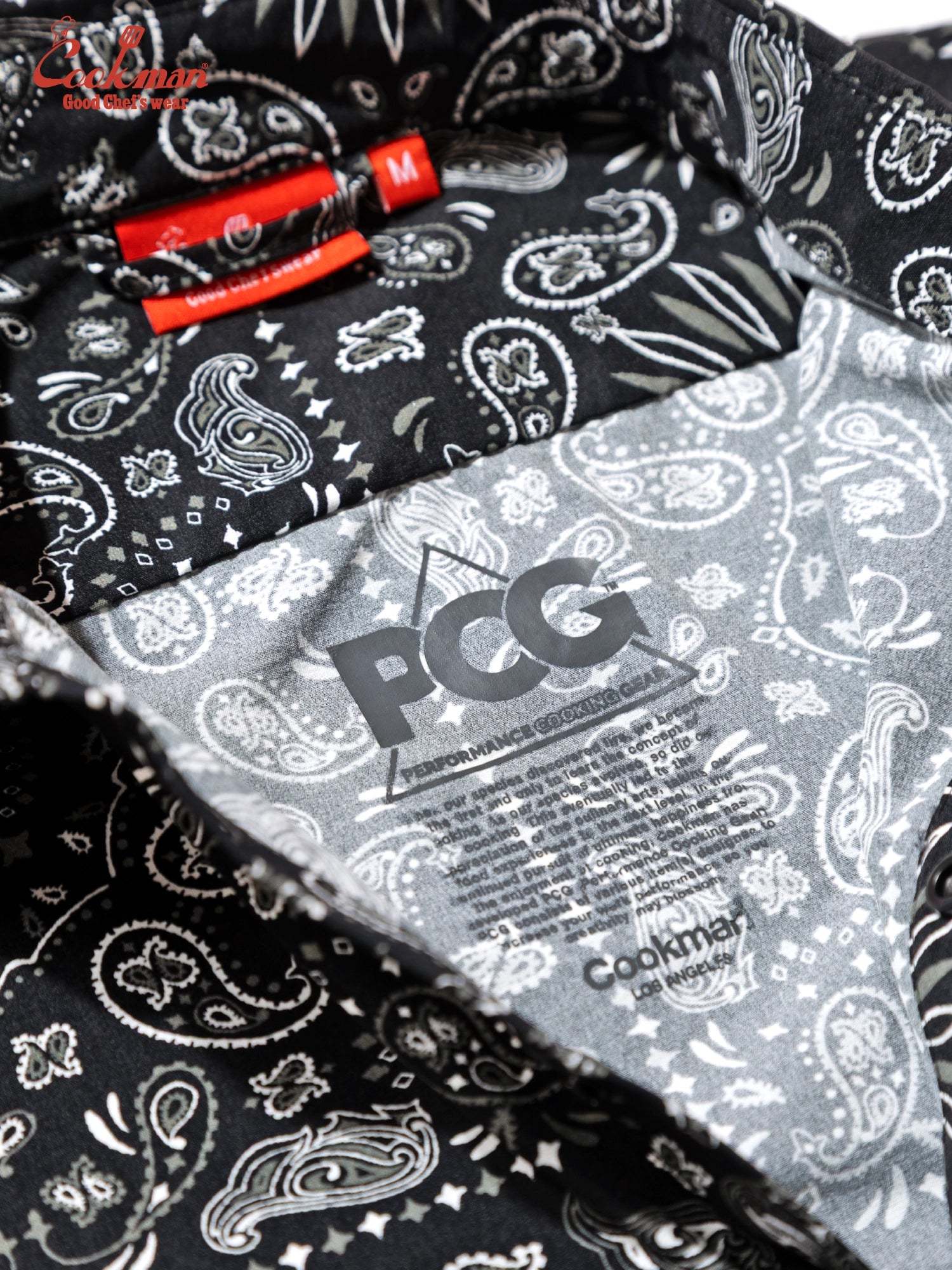 Work Shirts Long Sleeve - Paisley : Black