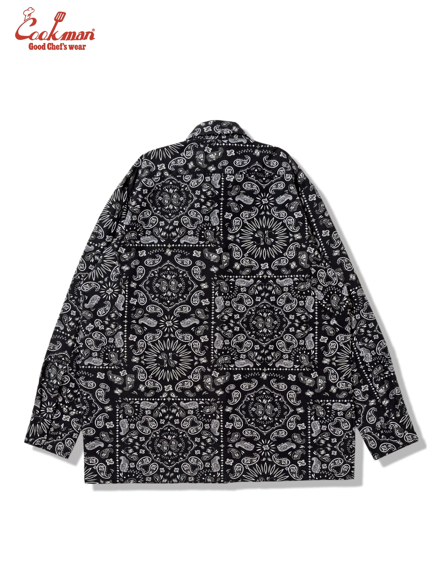 Work Shirts Long Sleeve - Paisley : Black