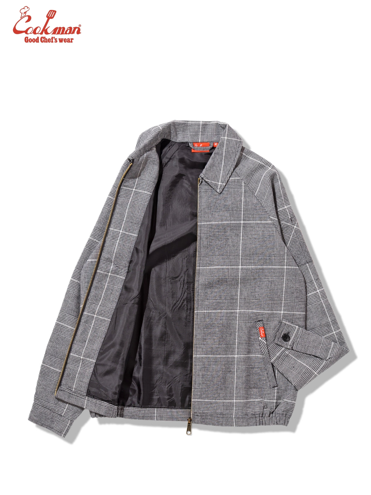 Delivery Jacket With Lining - Glen Check Black