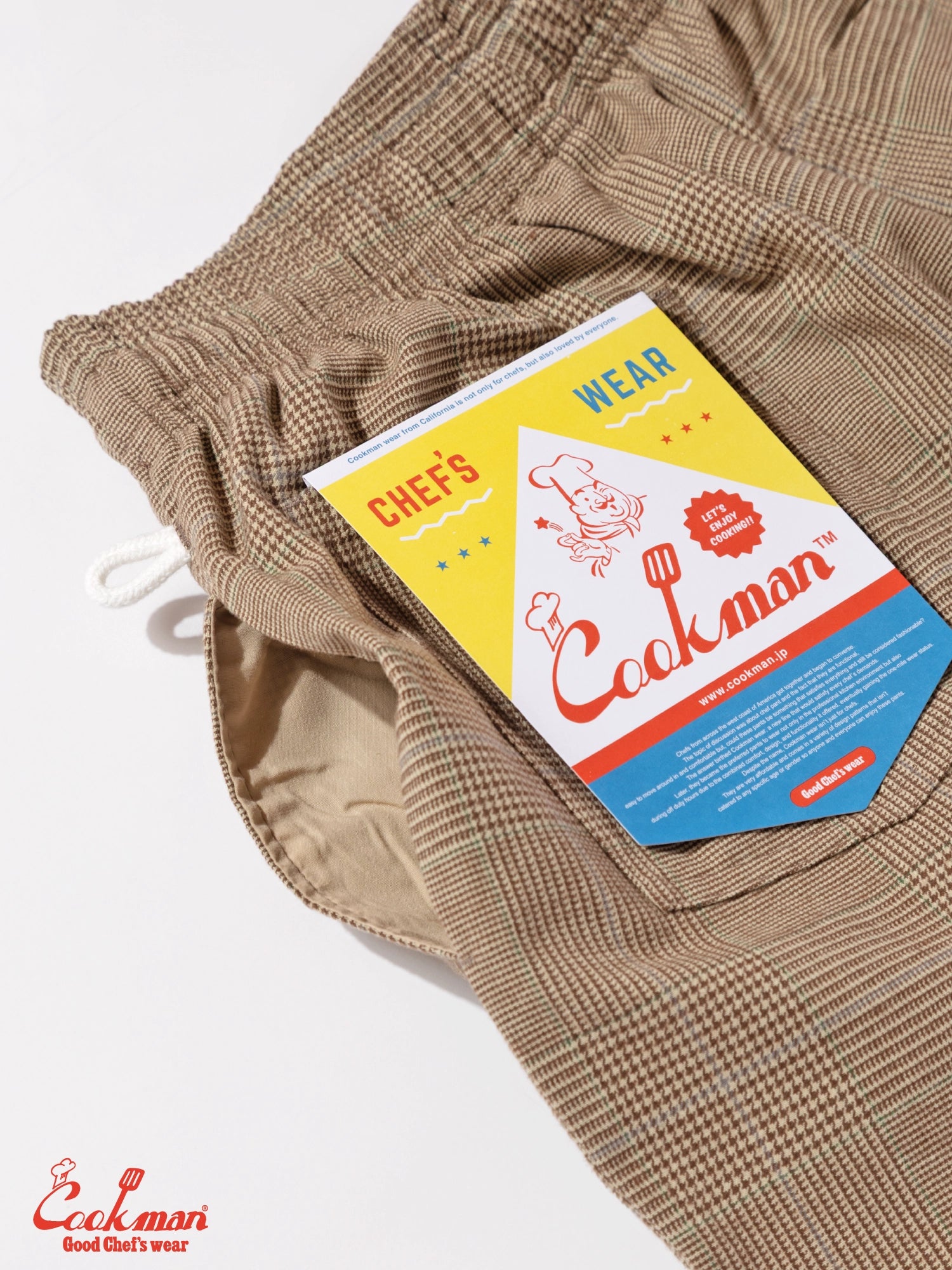 Chef Pants - Glen Check : Brown