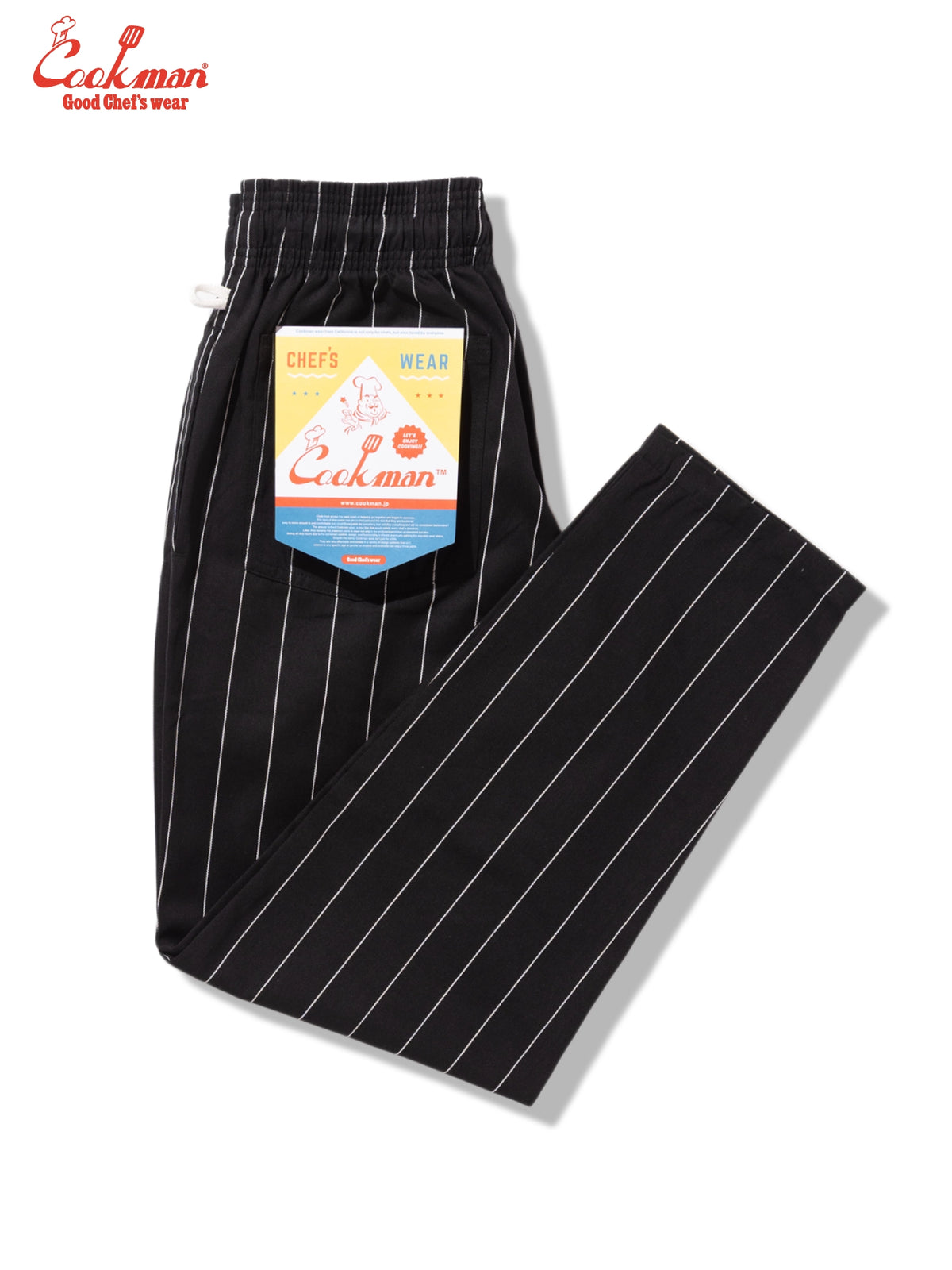 Chef Pants - Pencil Stripe : Black