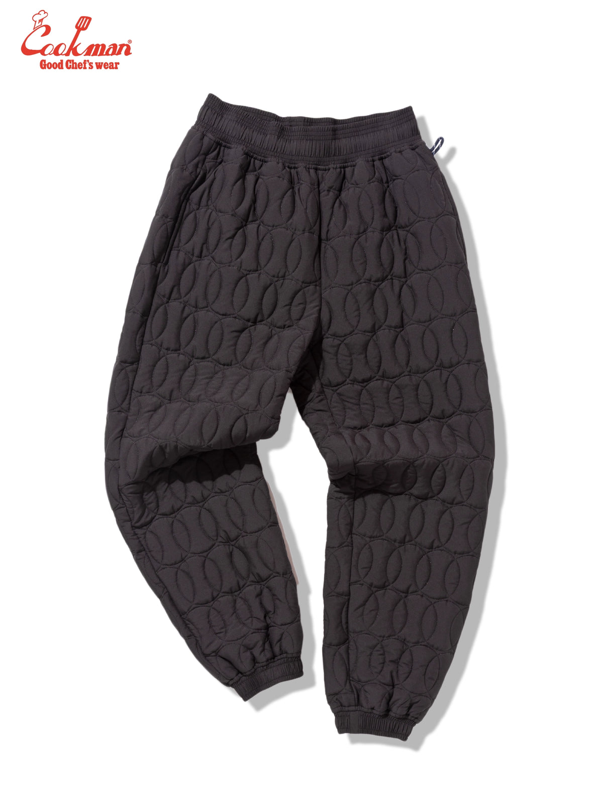 Chef Pants - Quilted Baseball : Black