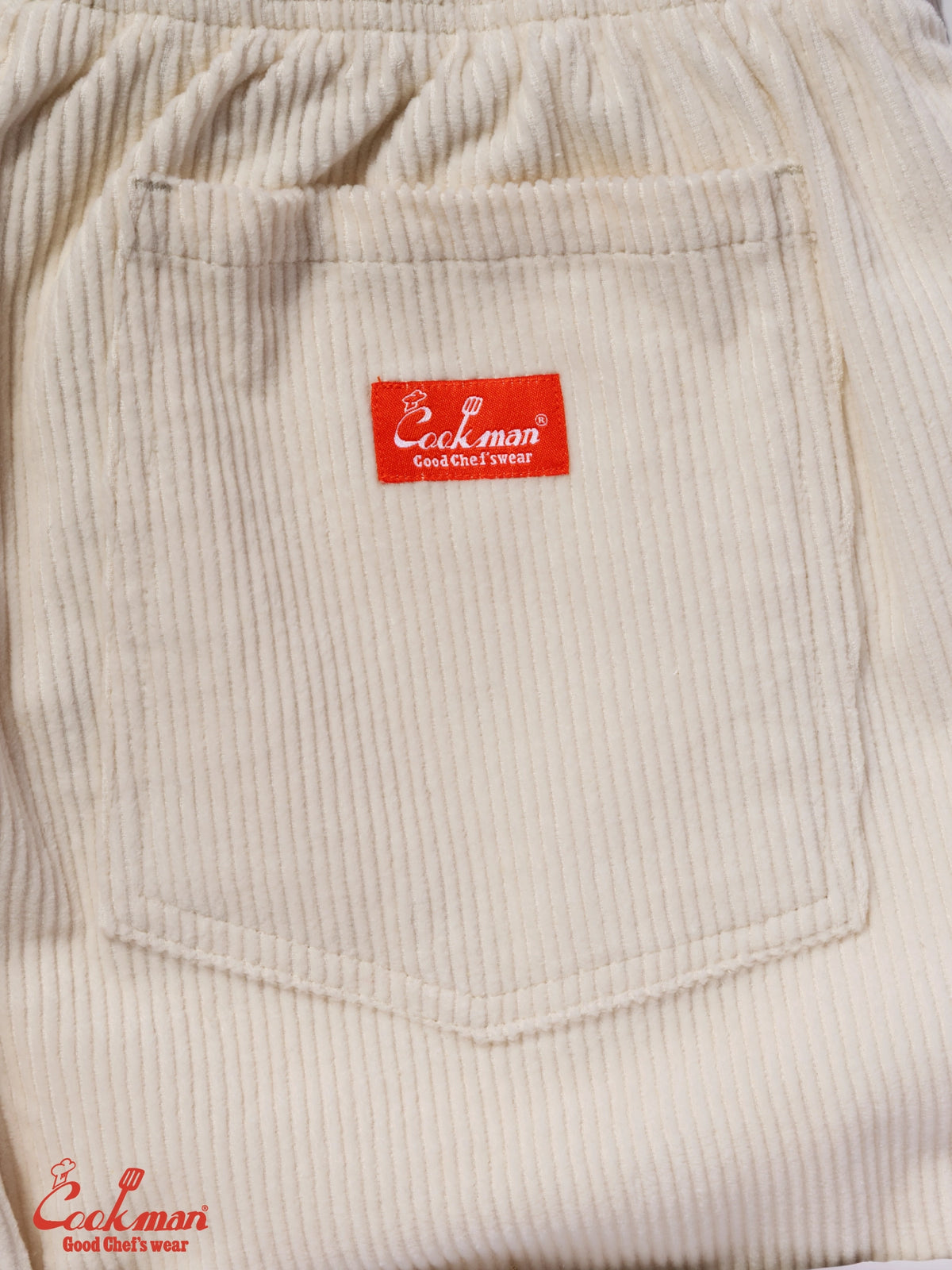 Chef Pants Semiwide - Corduroy : Cream