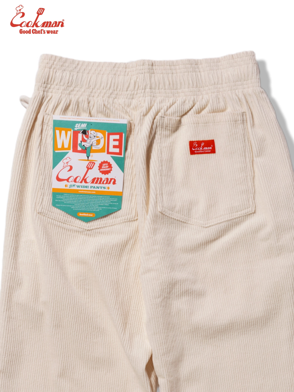 Chef Pants Semiwide - Corduroy : Cream