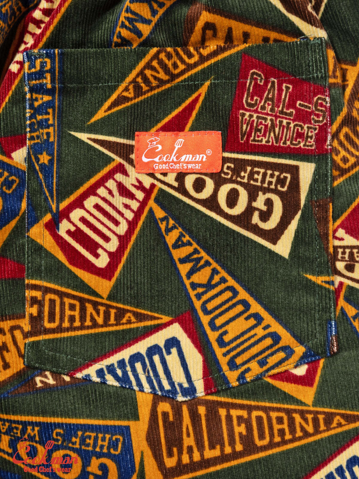 Chef Pants Semiwide - Corduroy : Pennant Green