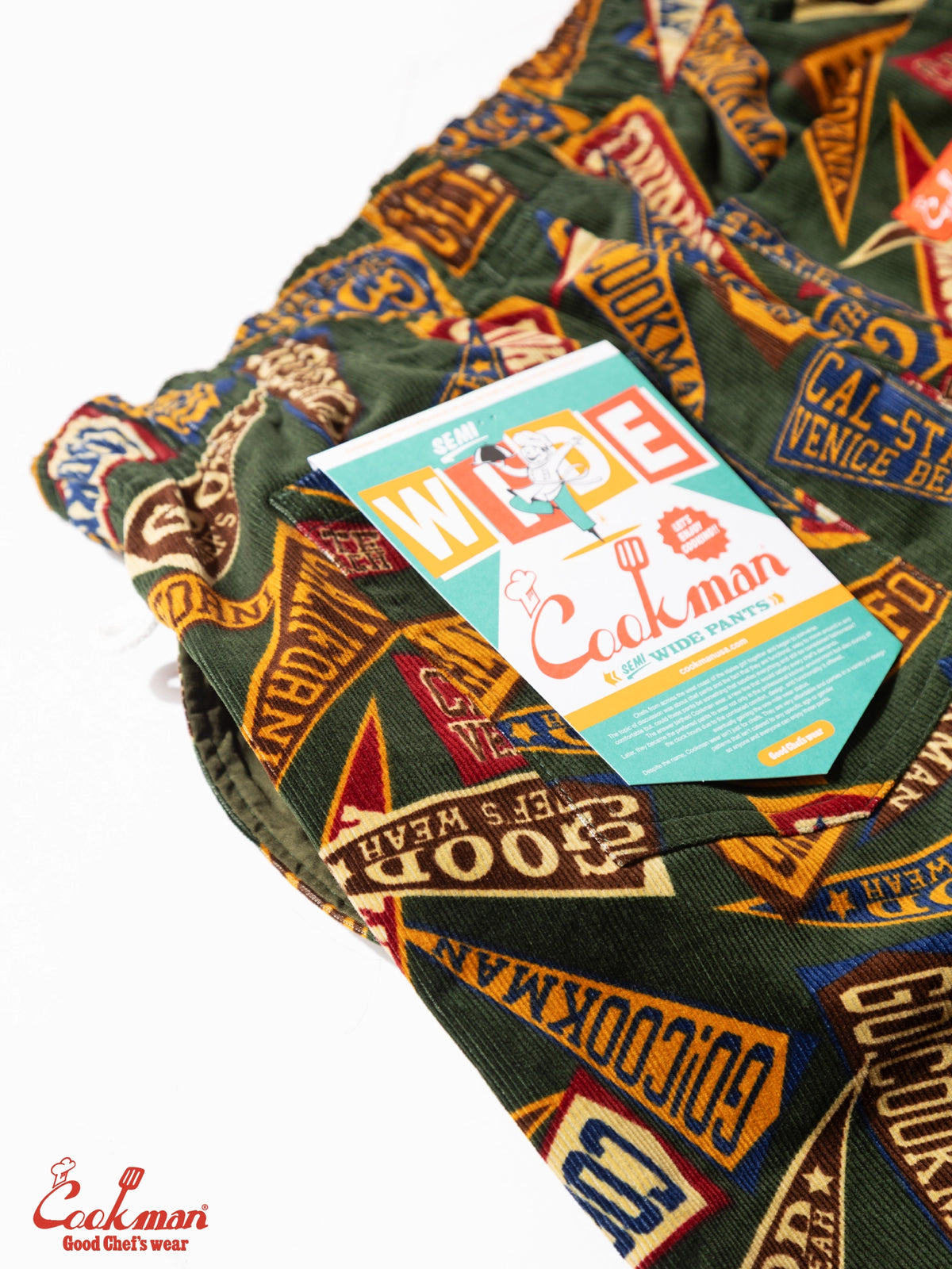 Chef Pants Semiwide - Corduroy : Pennant Green