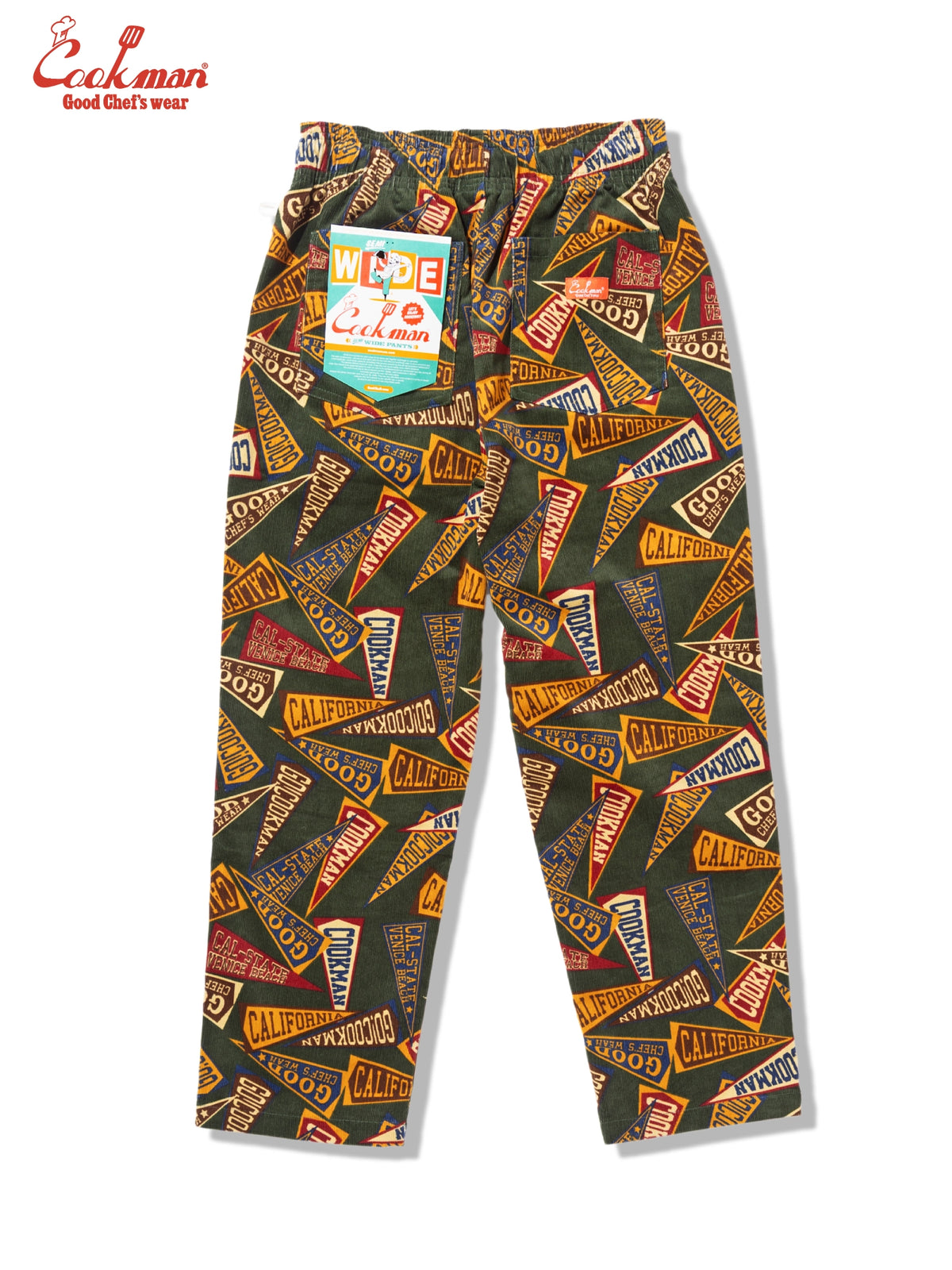 Chef Pants Semiwide - Corduroy : Pennant Green