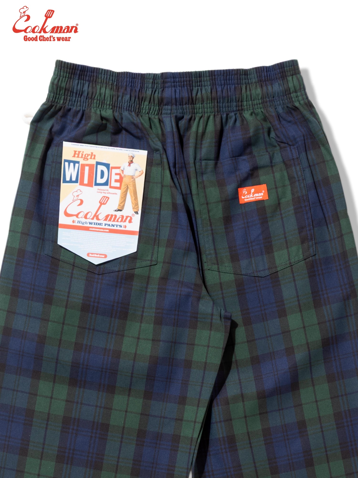 Chef Pants High-Wide - Black Watch Plaid