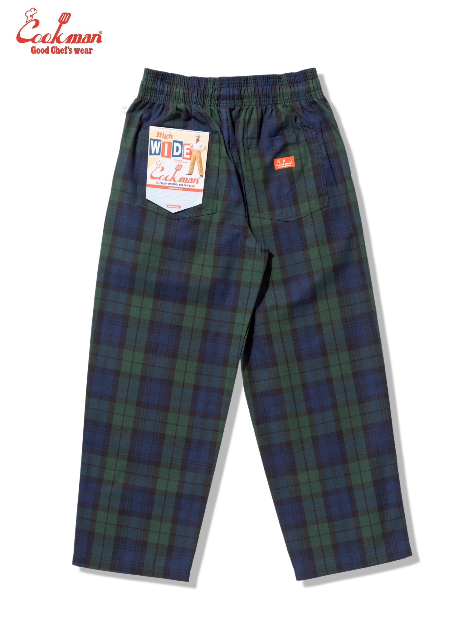 Chef Pants High-Wide - Black Watch Plaid
