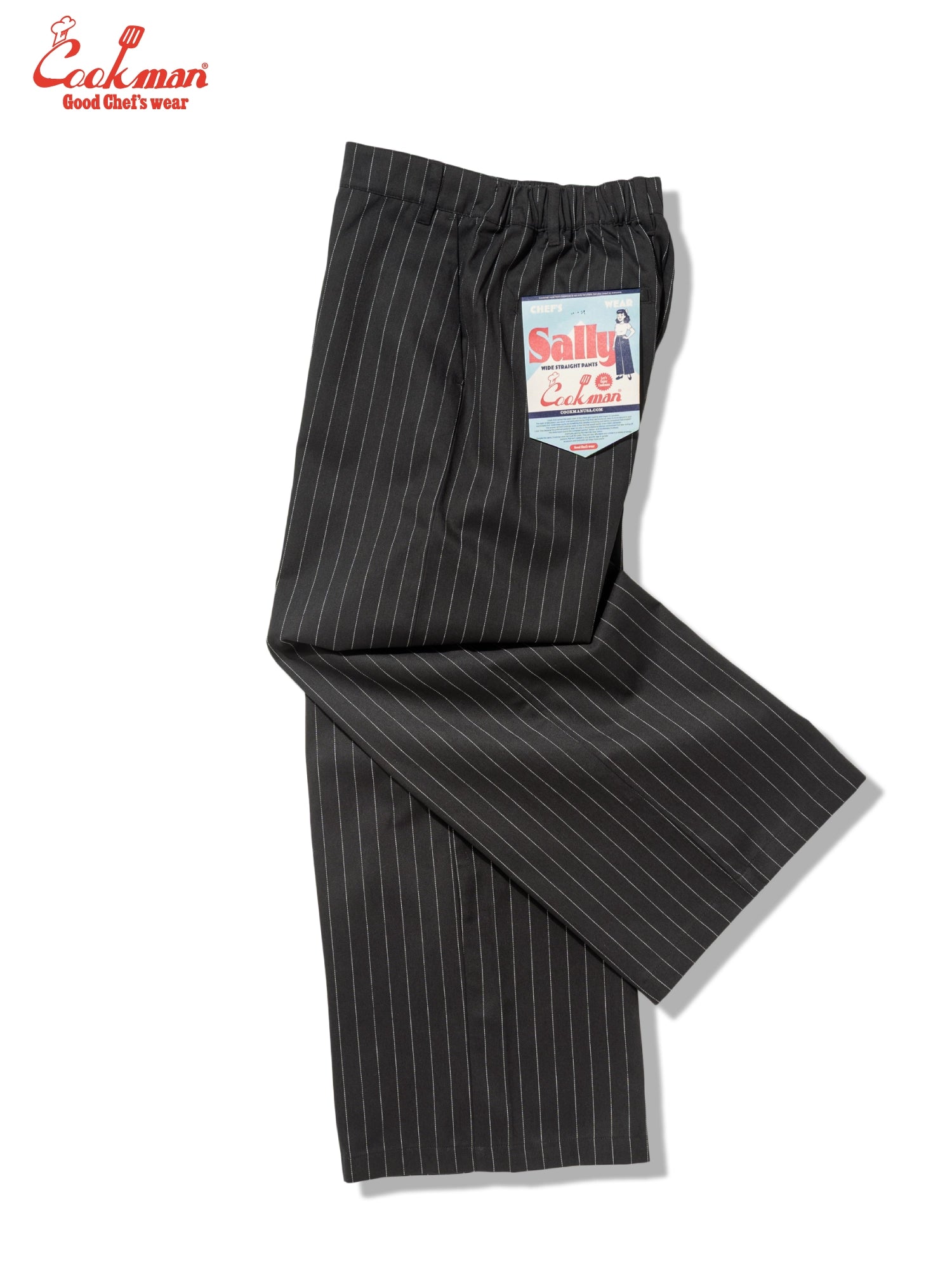 Cookman Sally Pants - Pin Stripe : Black