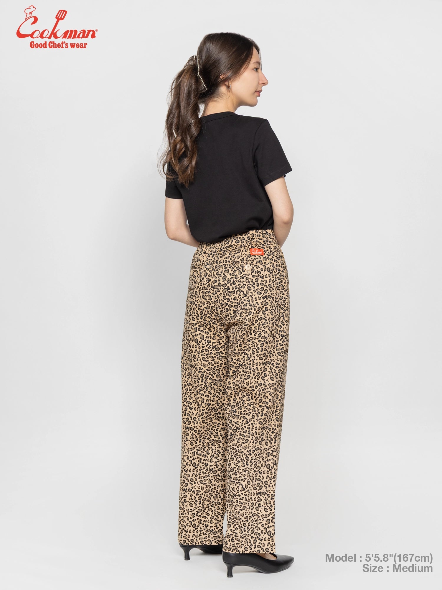 Cookman Lucy Pants - Leopard : Beige