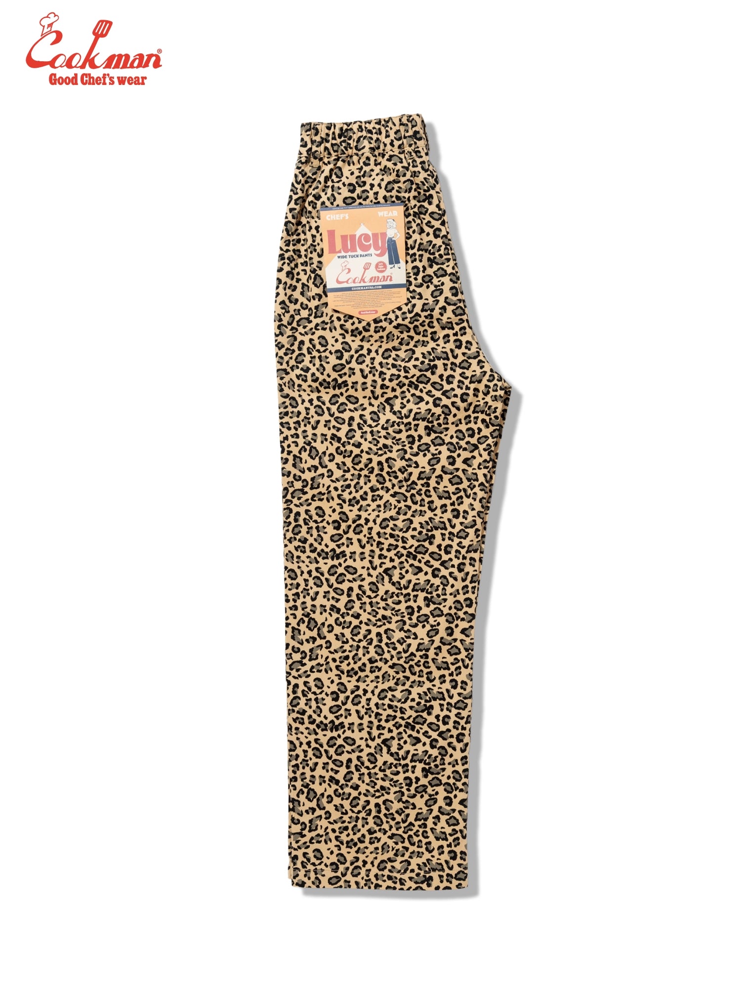 Cookman Lucy Pants - Leopard : Beige