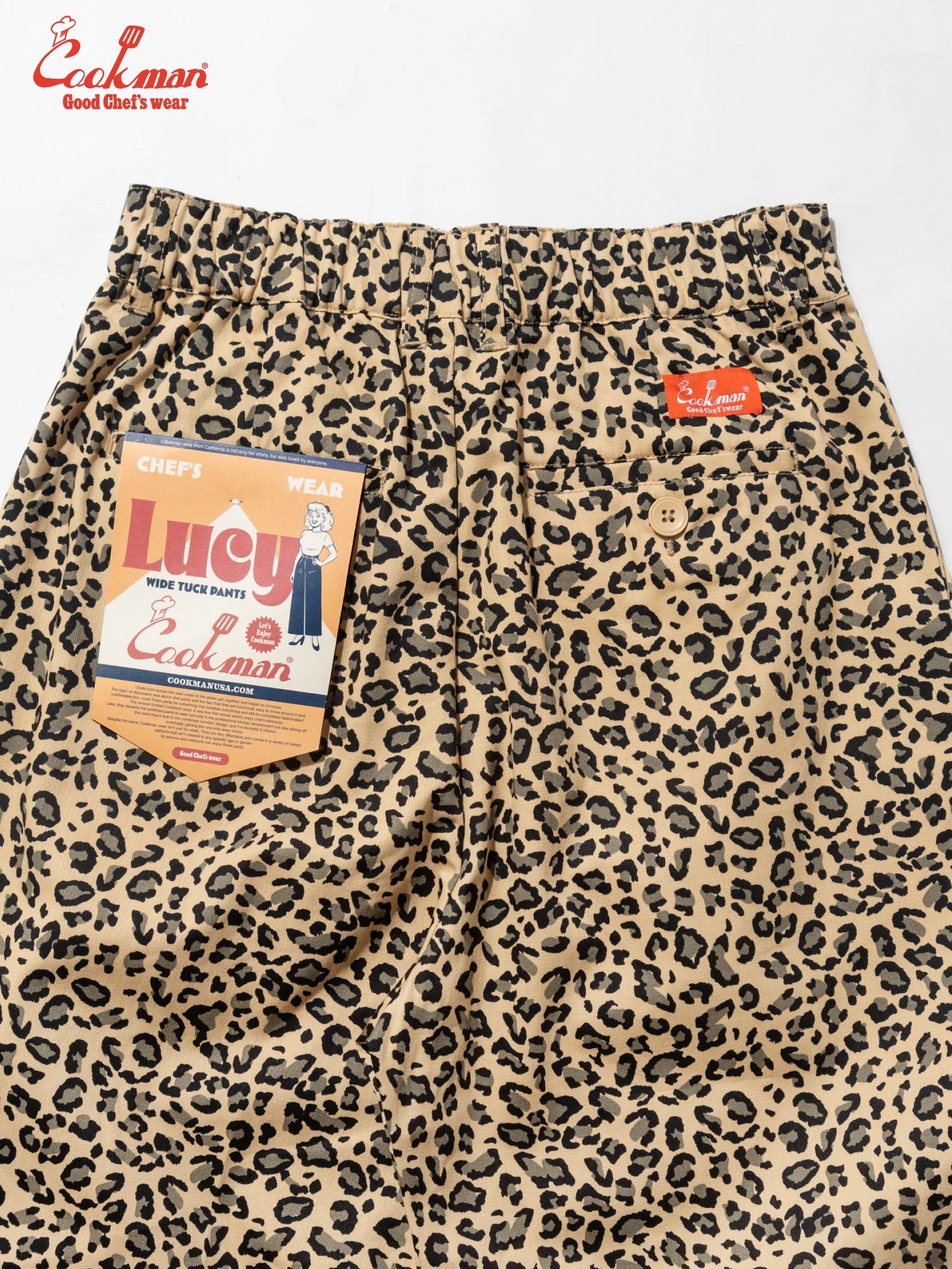 Cookman Lucy Pants - Leopard : Beige