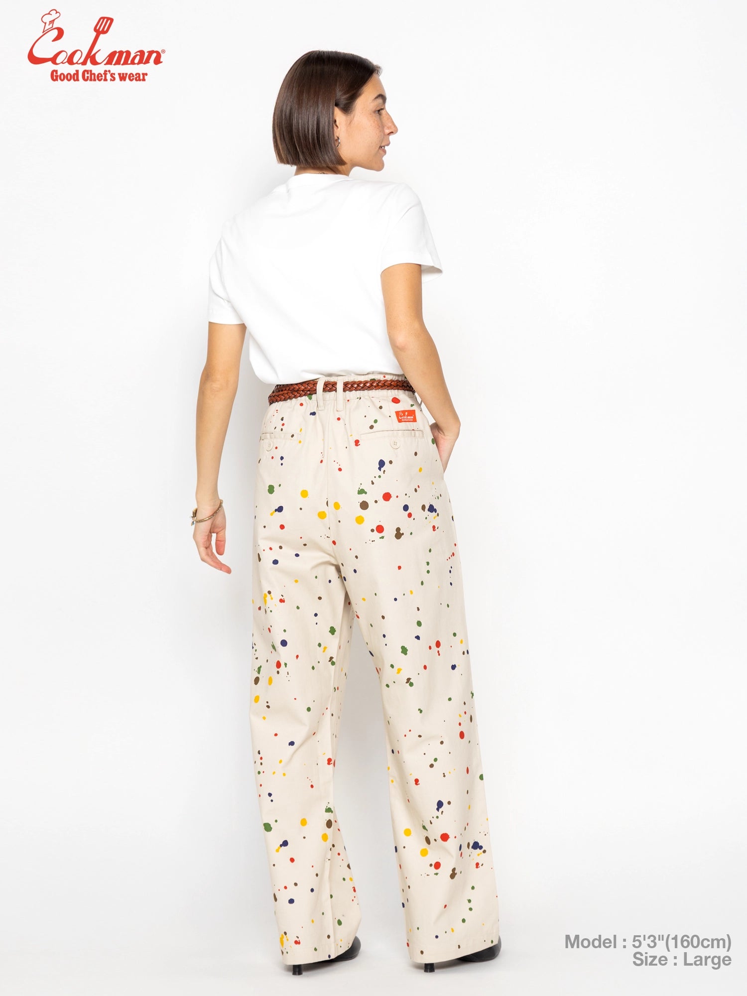 Cookman Lucy Pants - Sauce Splash : Beige