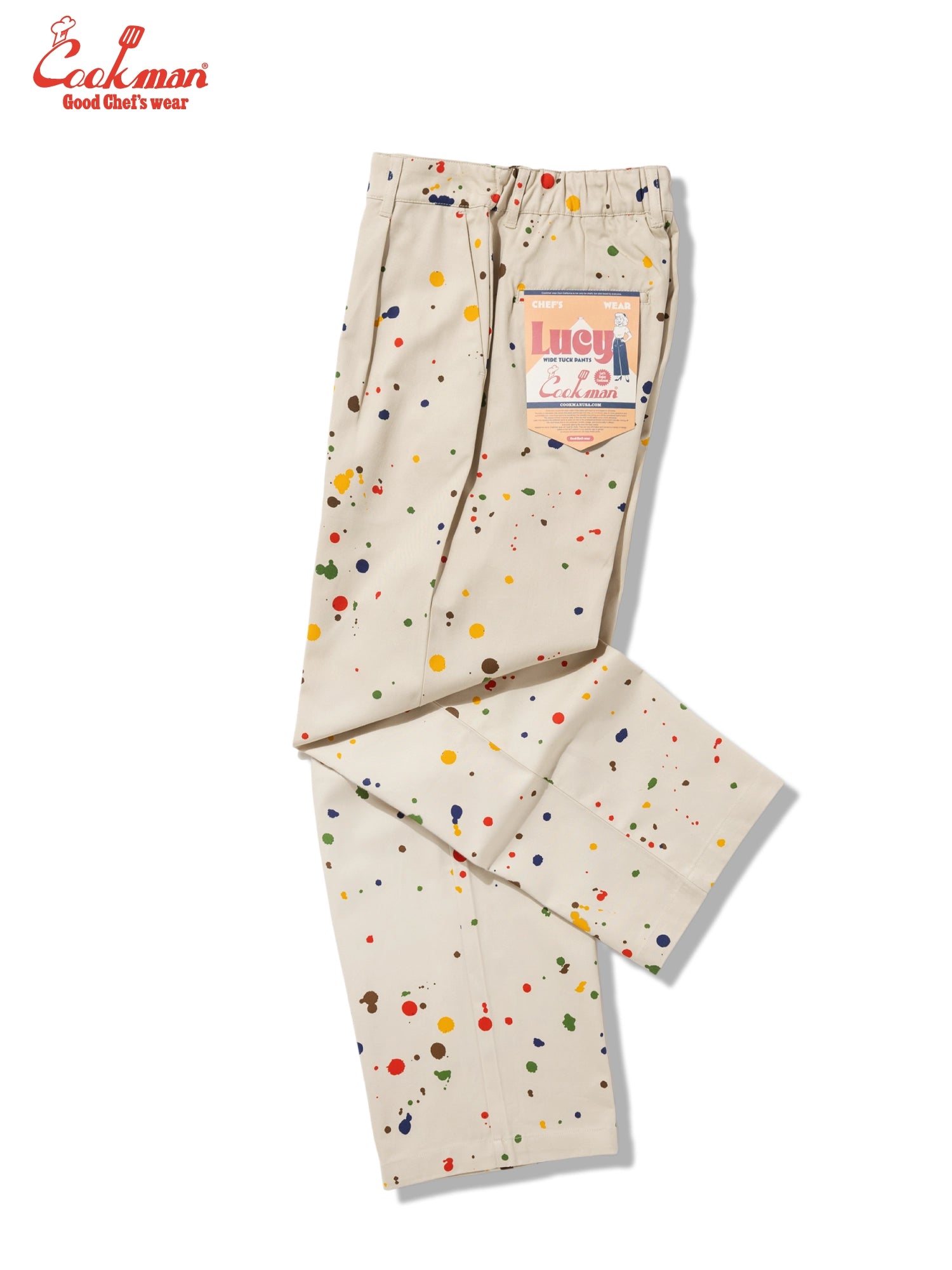 Cookman Lucy Pants - Sauce Splash : Beige