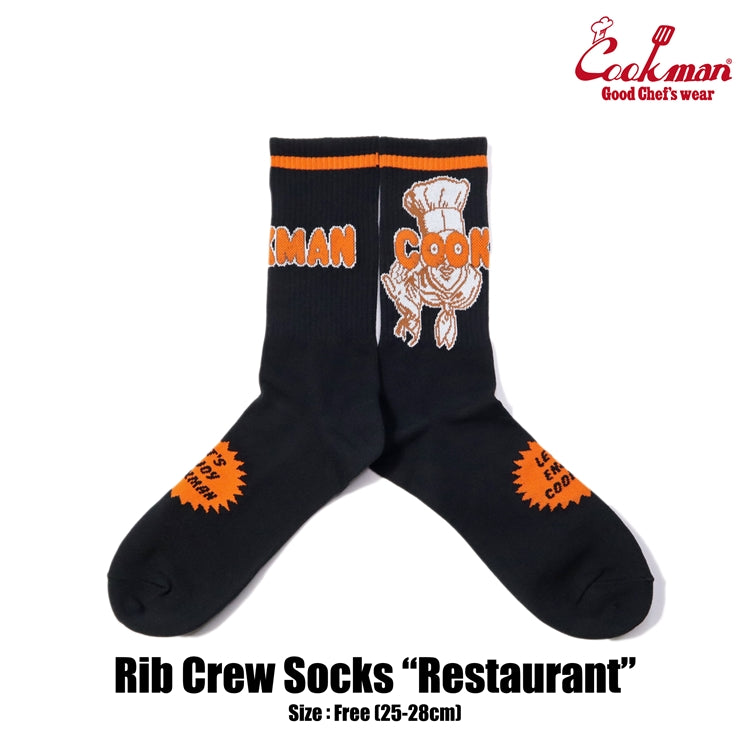 Cookman Rib Crew Socks - Restaurant