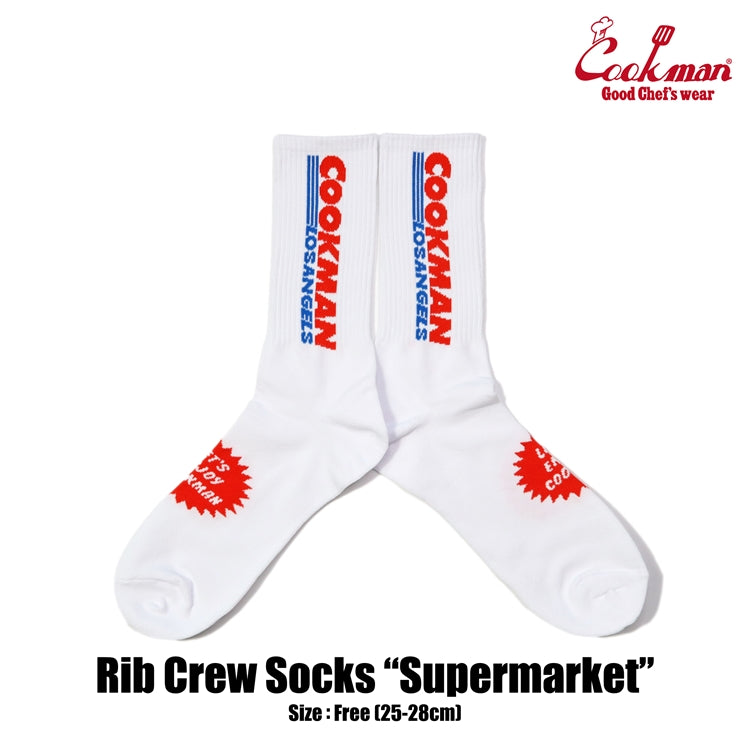 Cookman Rib Crew Socks - Supermarket