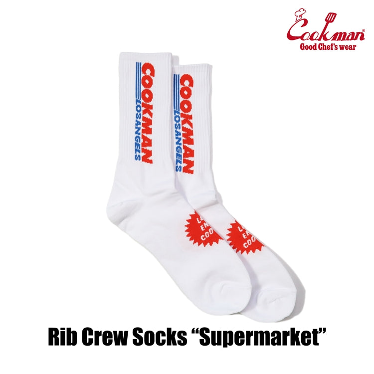 Cookman Rib Crew Socks - Supermarket