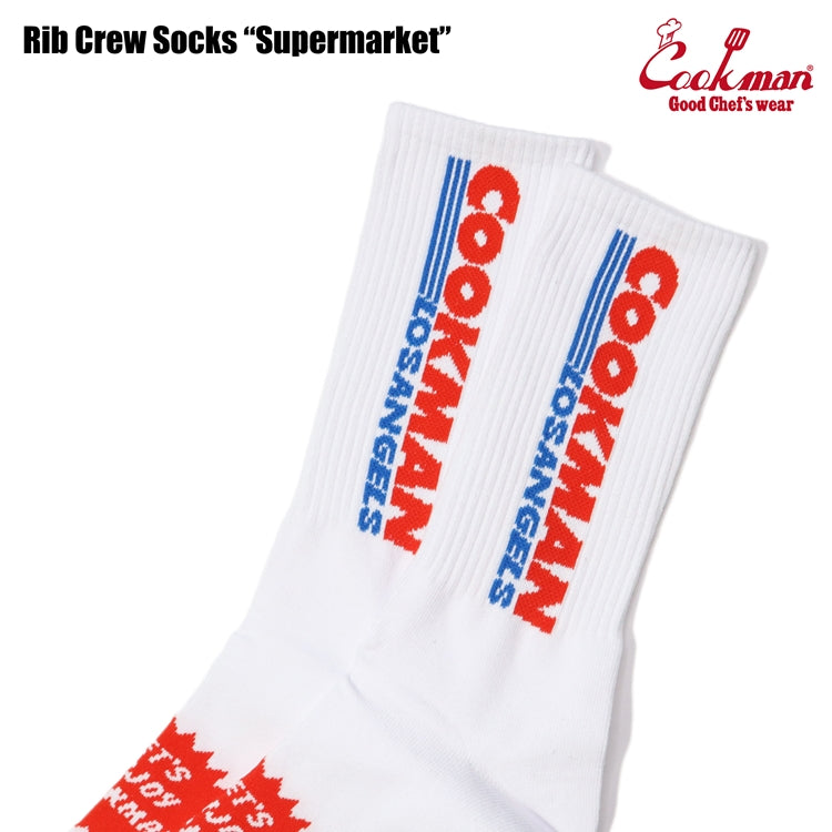 Cookman Rib Crew Socks - Supermarket
