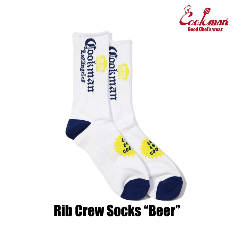 Cookman Rib Crew Socks - Beer