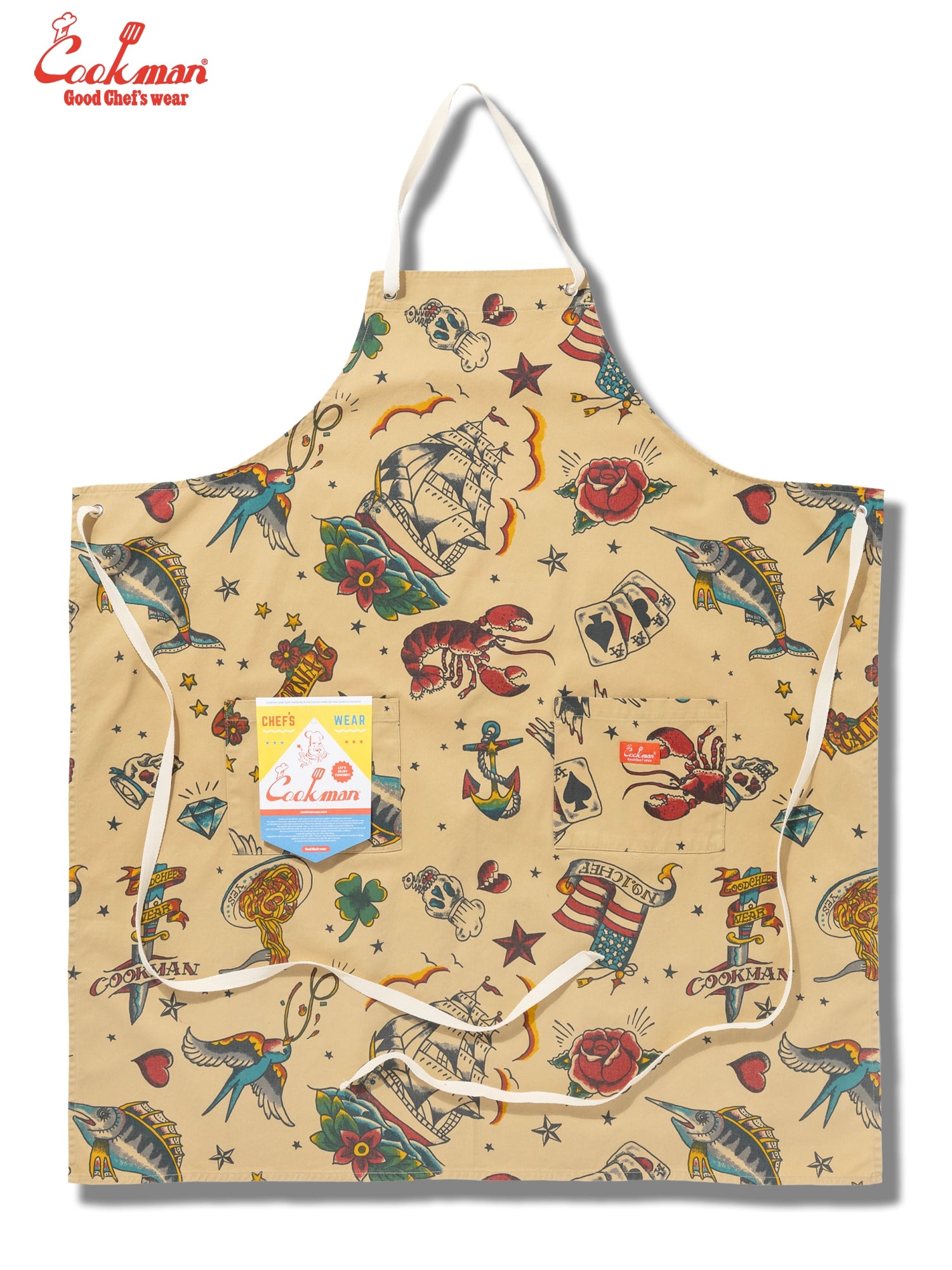 Long Apron - Old Tattoo : Beige