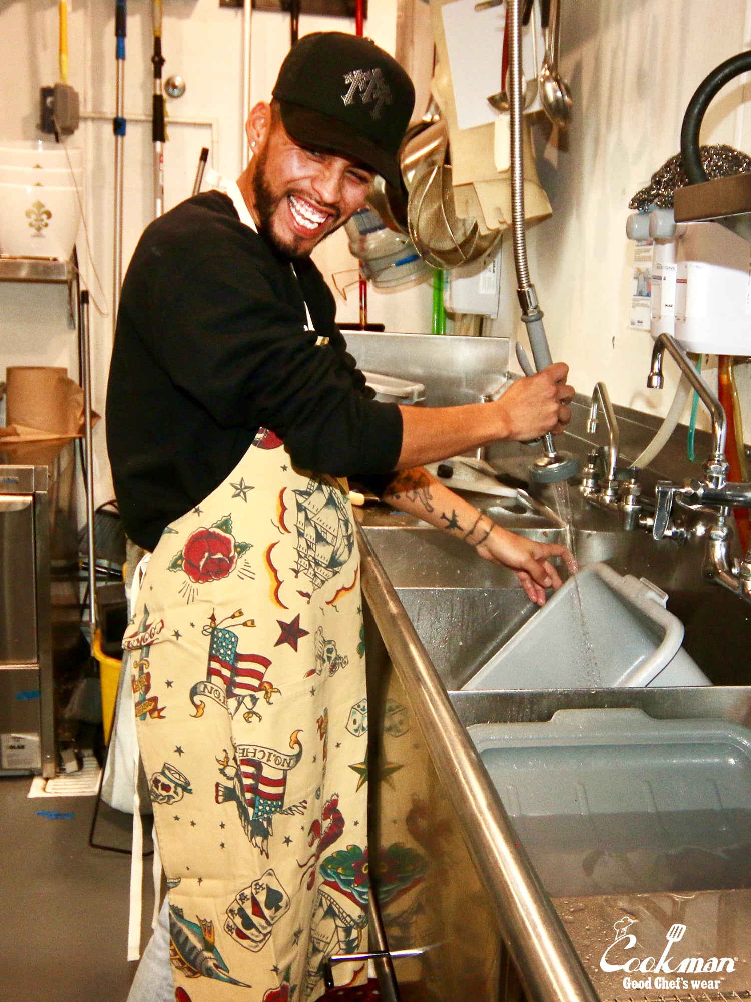 Long Apron - Old Tattoo : Beige