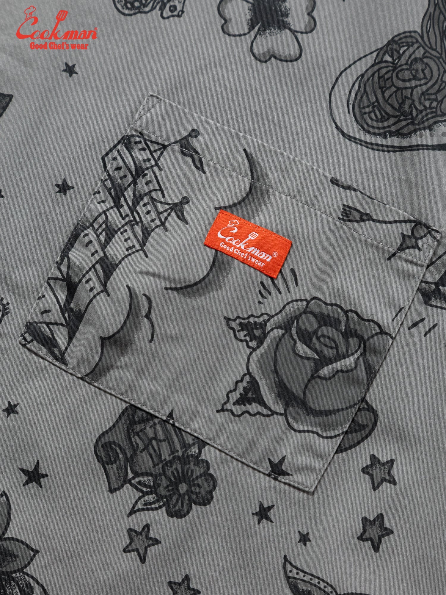 Long Apron - Old Tattoo : Gray